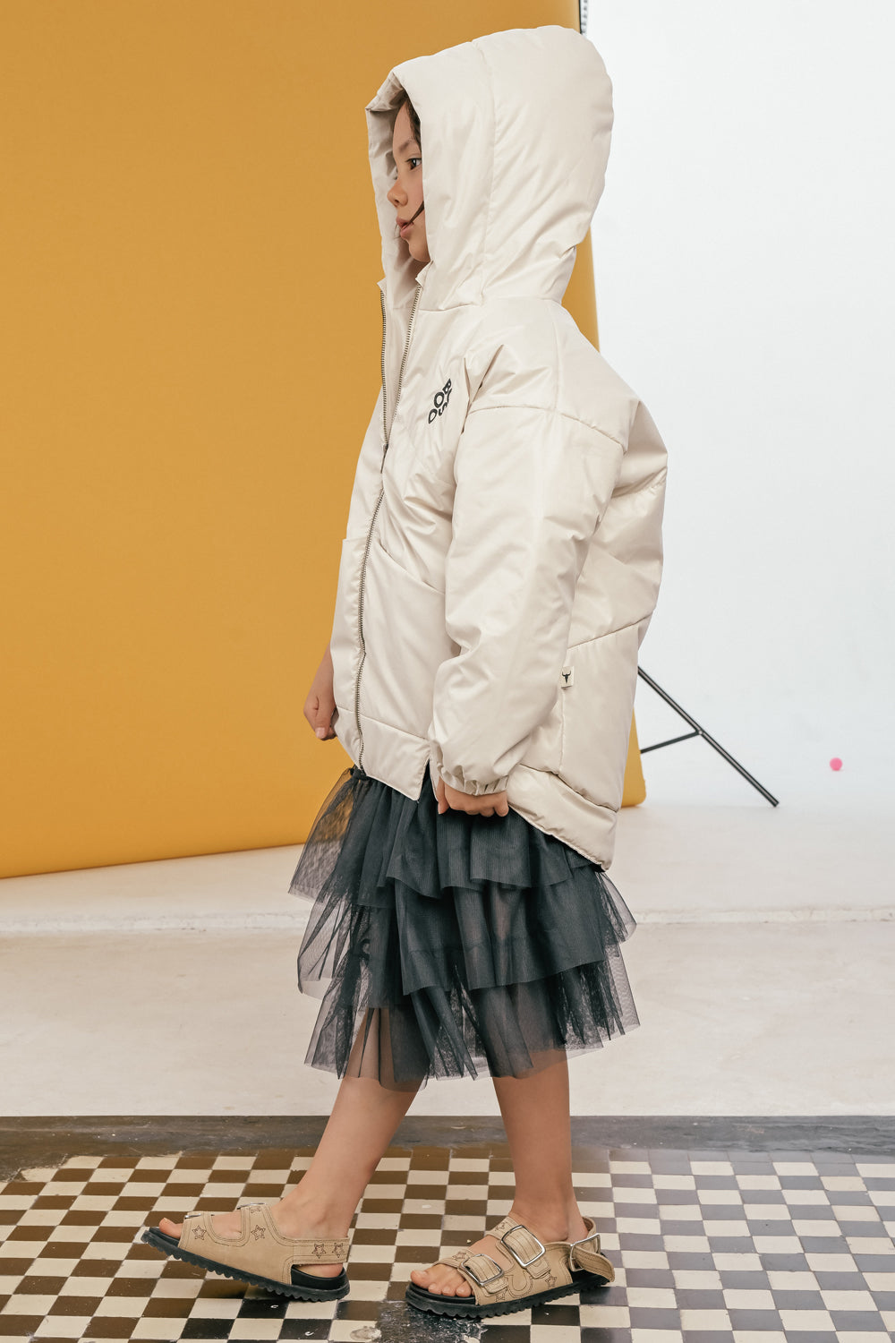 spódnica dziecięca- TULLE SKIRT graphite