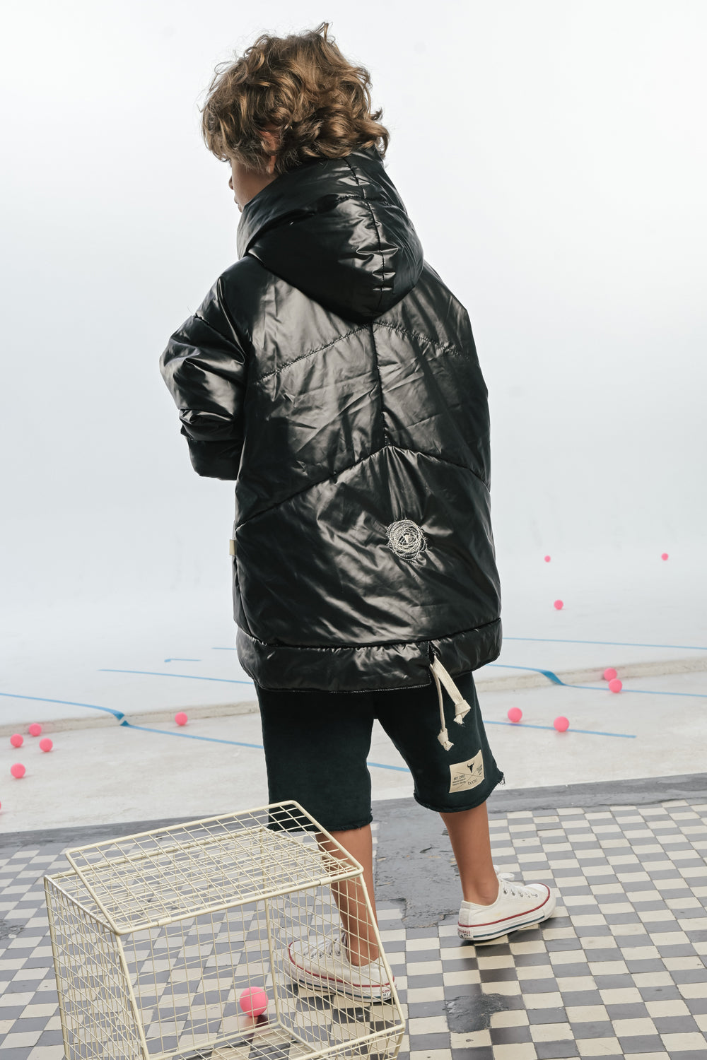wiosenna kurtka dziecięca- BLACK CLASSIC COAT