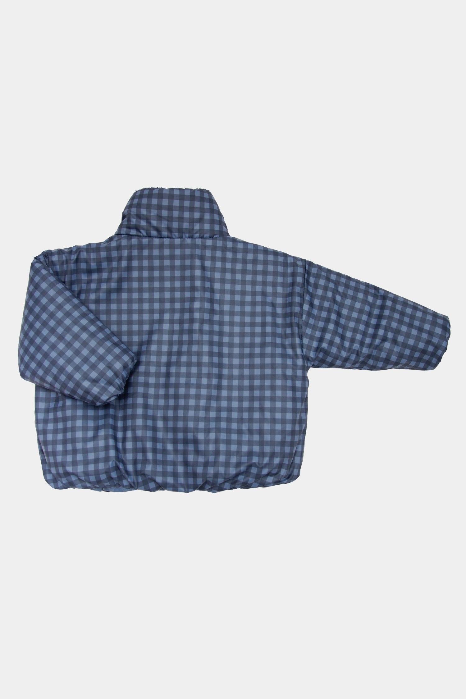 kurtka dziecięca- BLUE WIDE CHECKED COAT