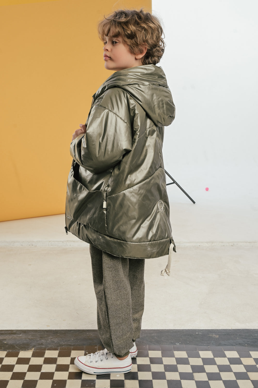 wiosenna kurtka dziecięca- KHAKI CLASSIC COAT