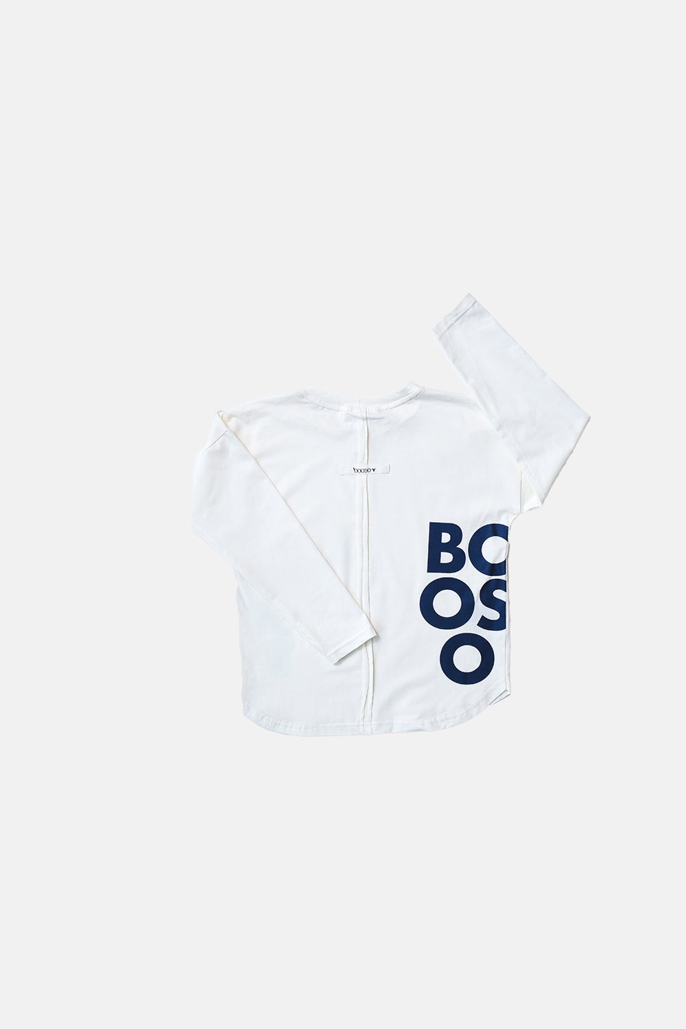 koszulka dziecięca- WIDE BOOSO BIZON LONG ecru/black