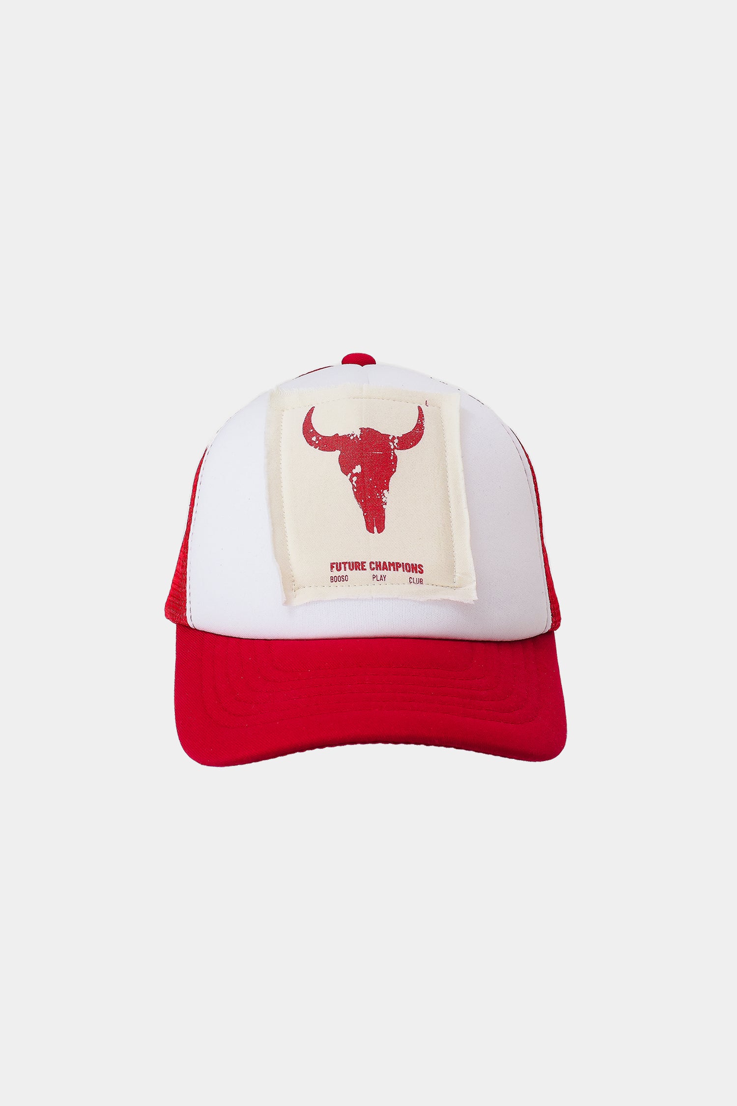 czapka dziecięca- RED TRUCKER CAP red/white