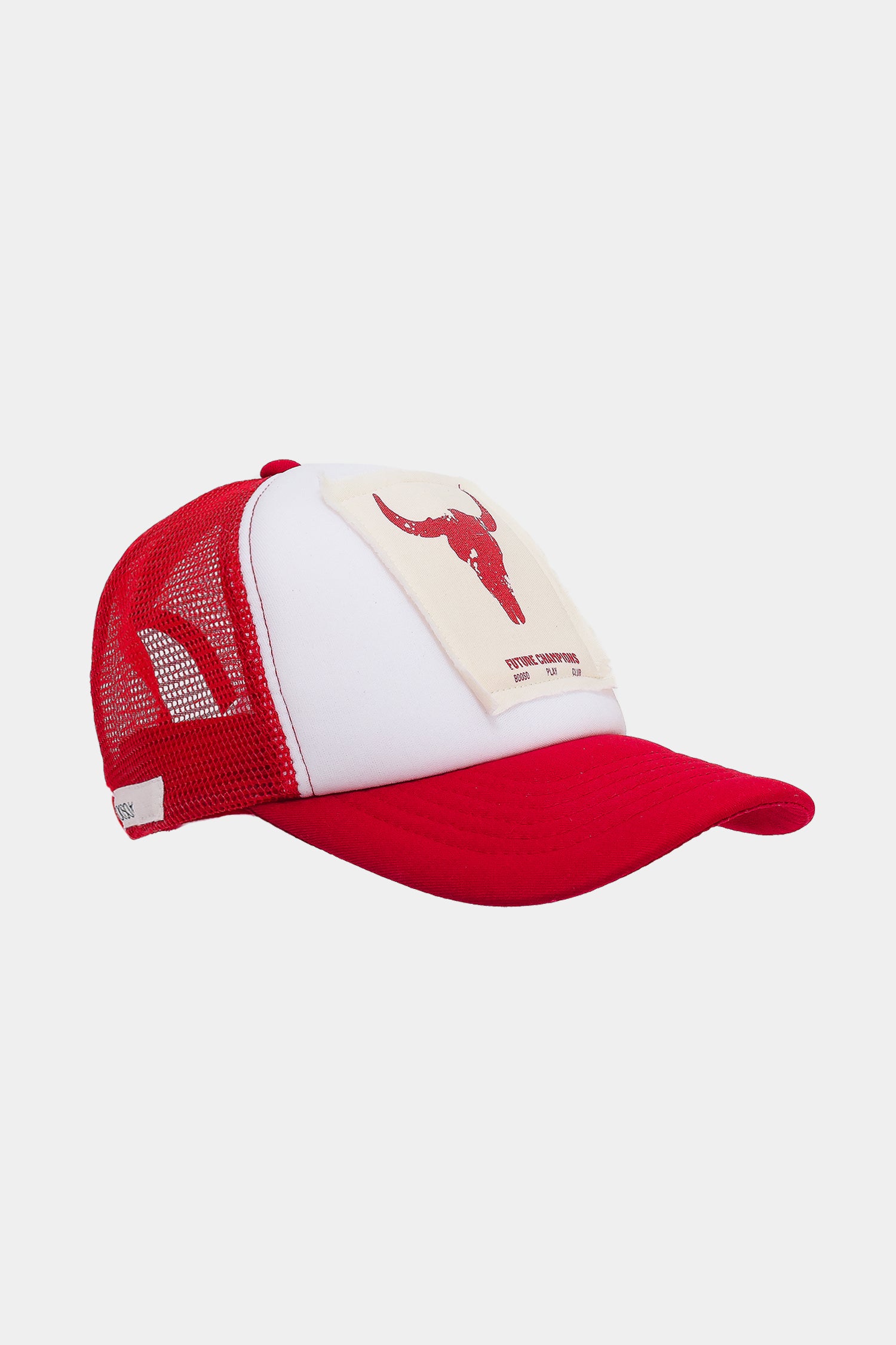czapka dziecięca- RED TRUCKER CAP red/white