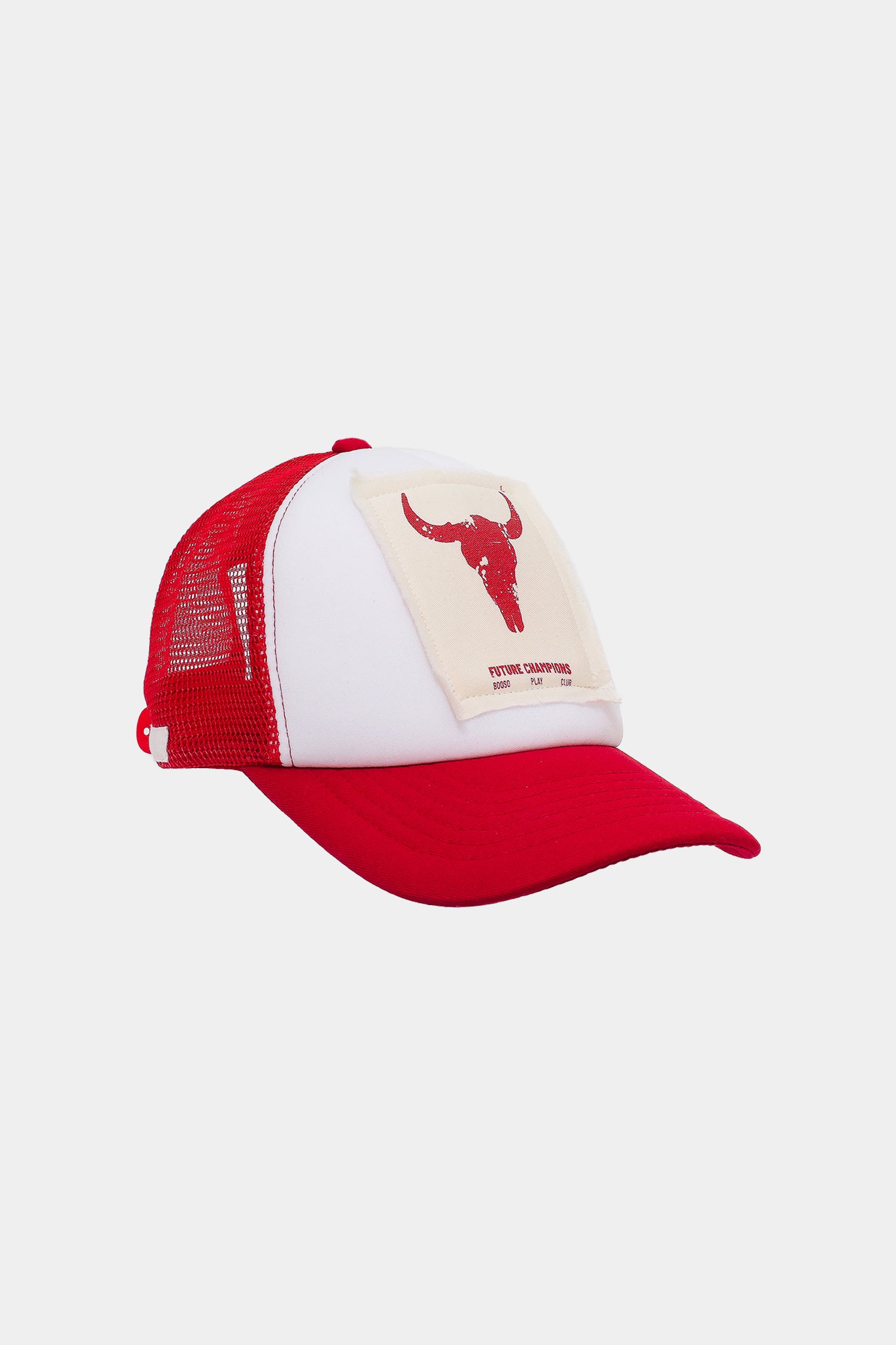 czapka dziecięca- RED TRUCKER CAP red/white