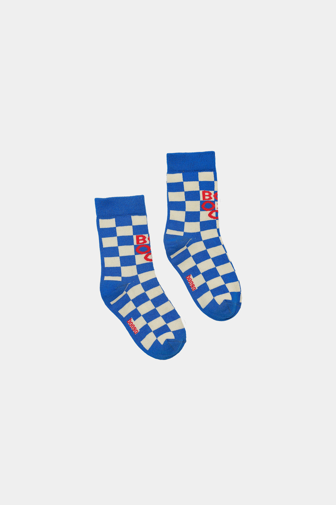 skarpety dziecięce - CHECKED CLASSIC SOCKS navy/ecru/red