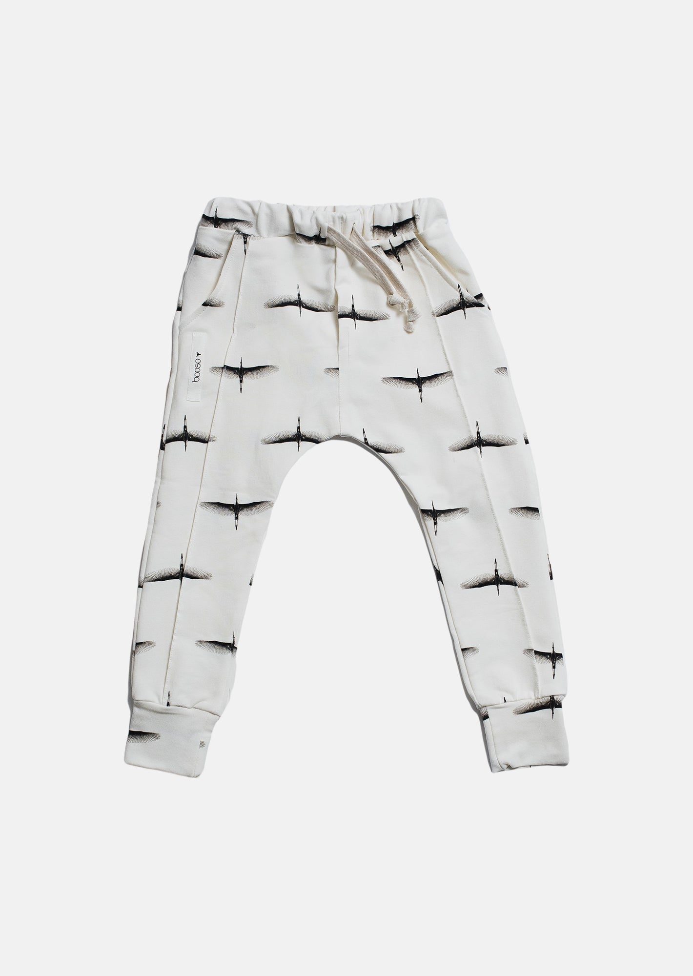 spodnie dziecięce- LIKE A BIRD PANTS ecru