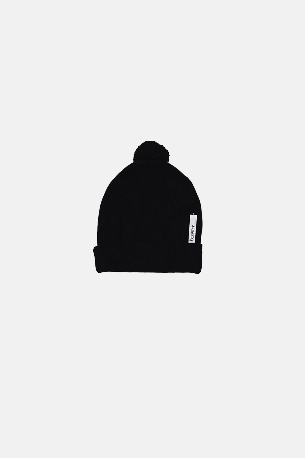 czapka dziecięca- RIBB BEANIE POMPOM black