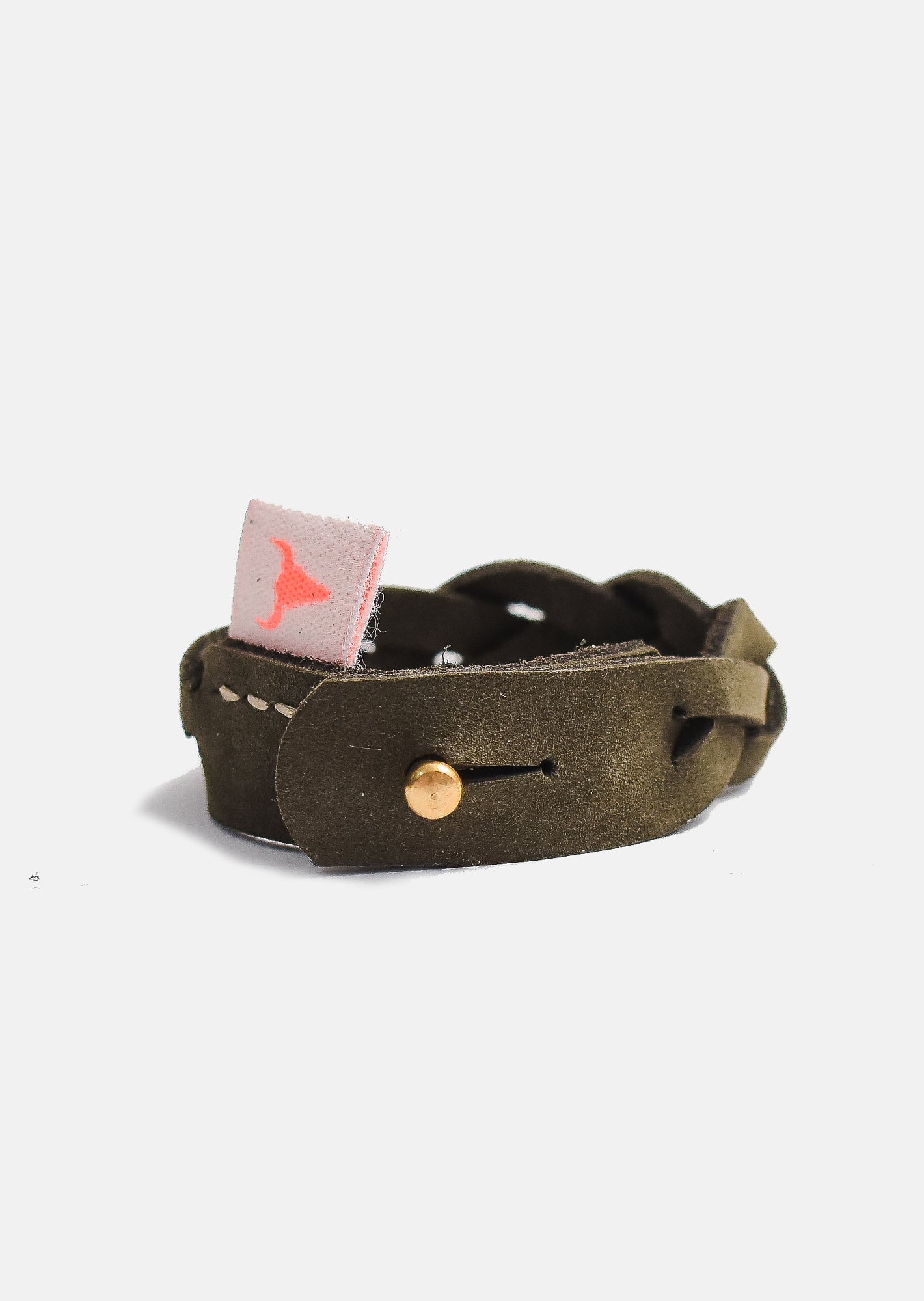bransoletka dziecięca- LEATHER BOOSO BRACELET khaki