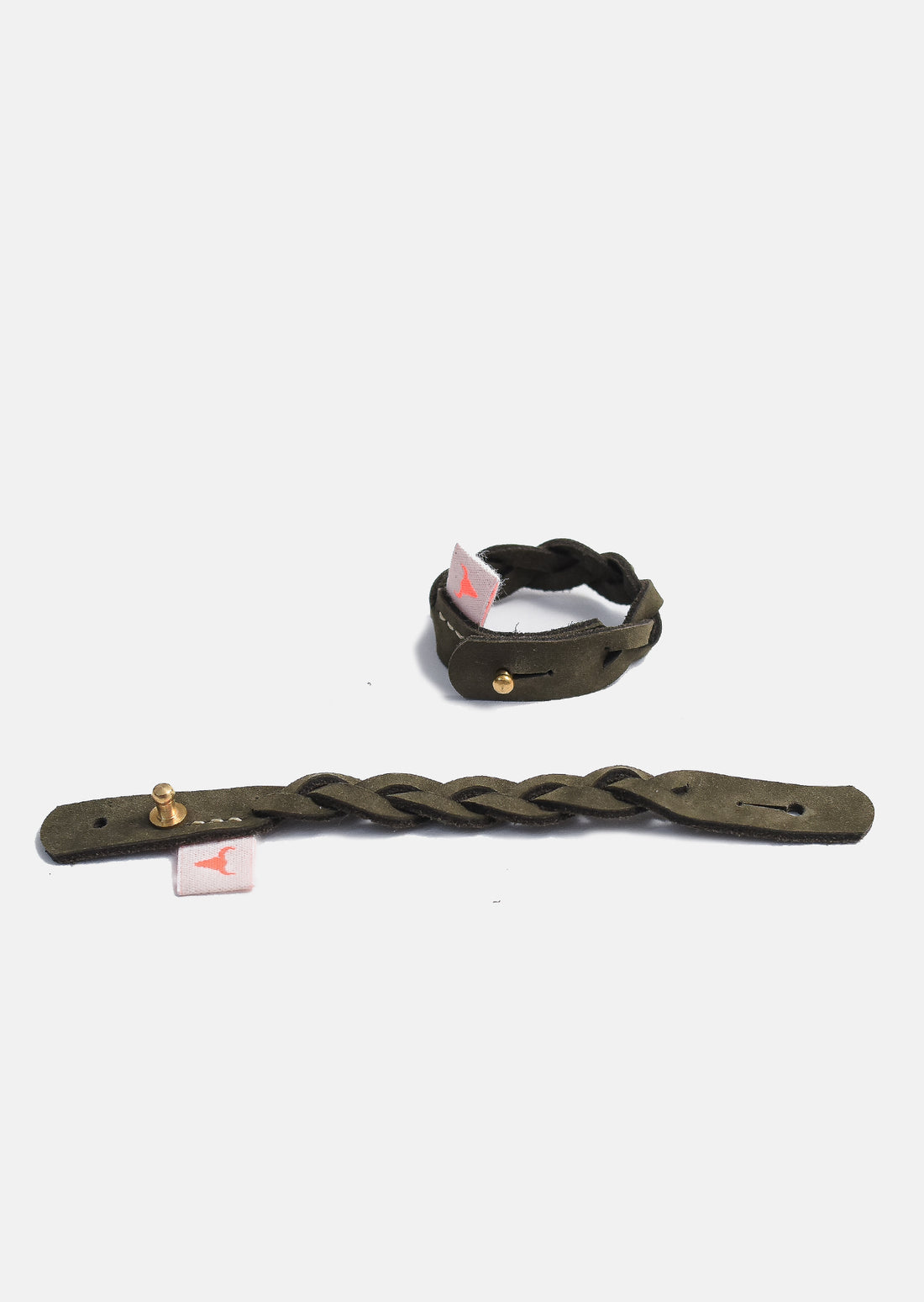 bransoletka dziecięca- LEATHER BOOSO BRACELET khaki