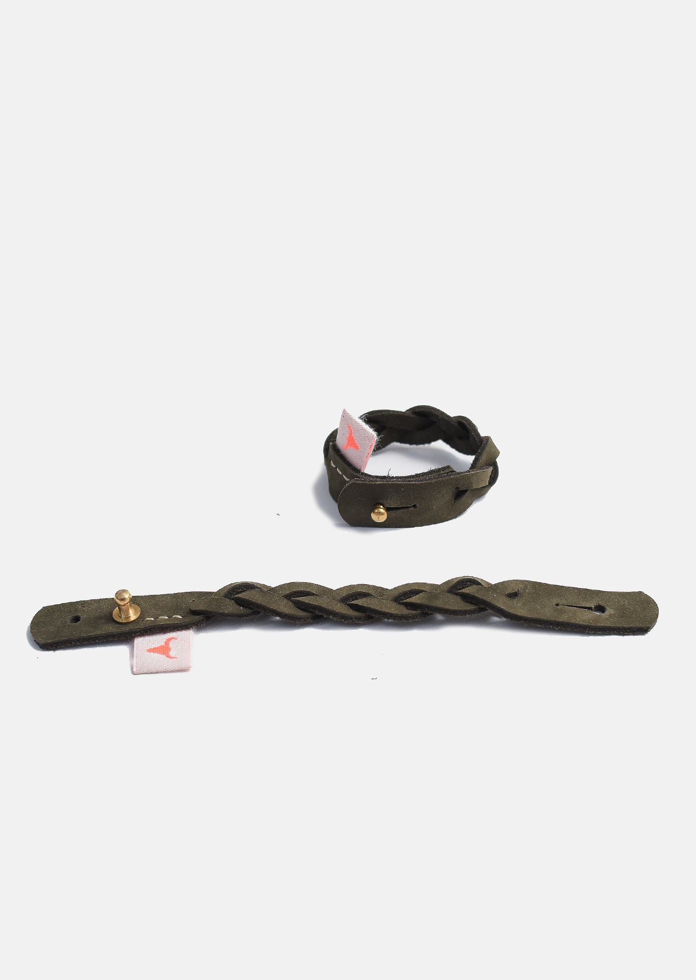 bransoletka dziecięca- LEATHER BOOSO BRACELET khaki