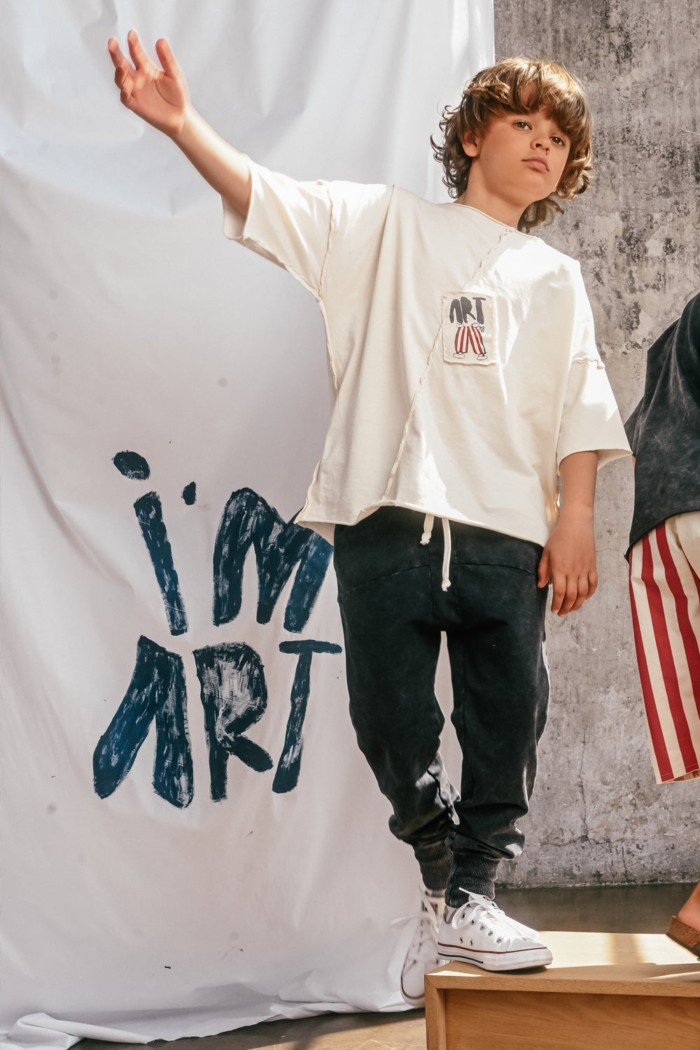 koszulka dziecięca- ART TEE IVORY