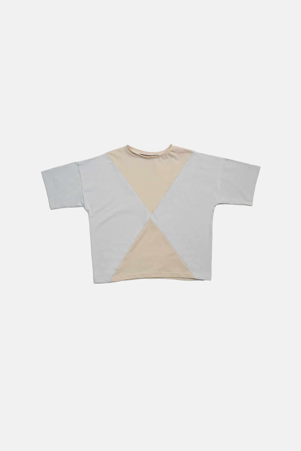 koszulka dziecięca- PANEL TEE beige/gray