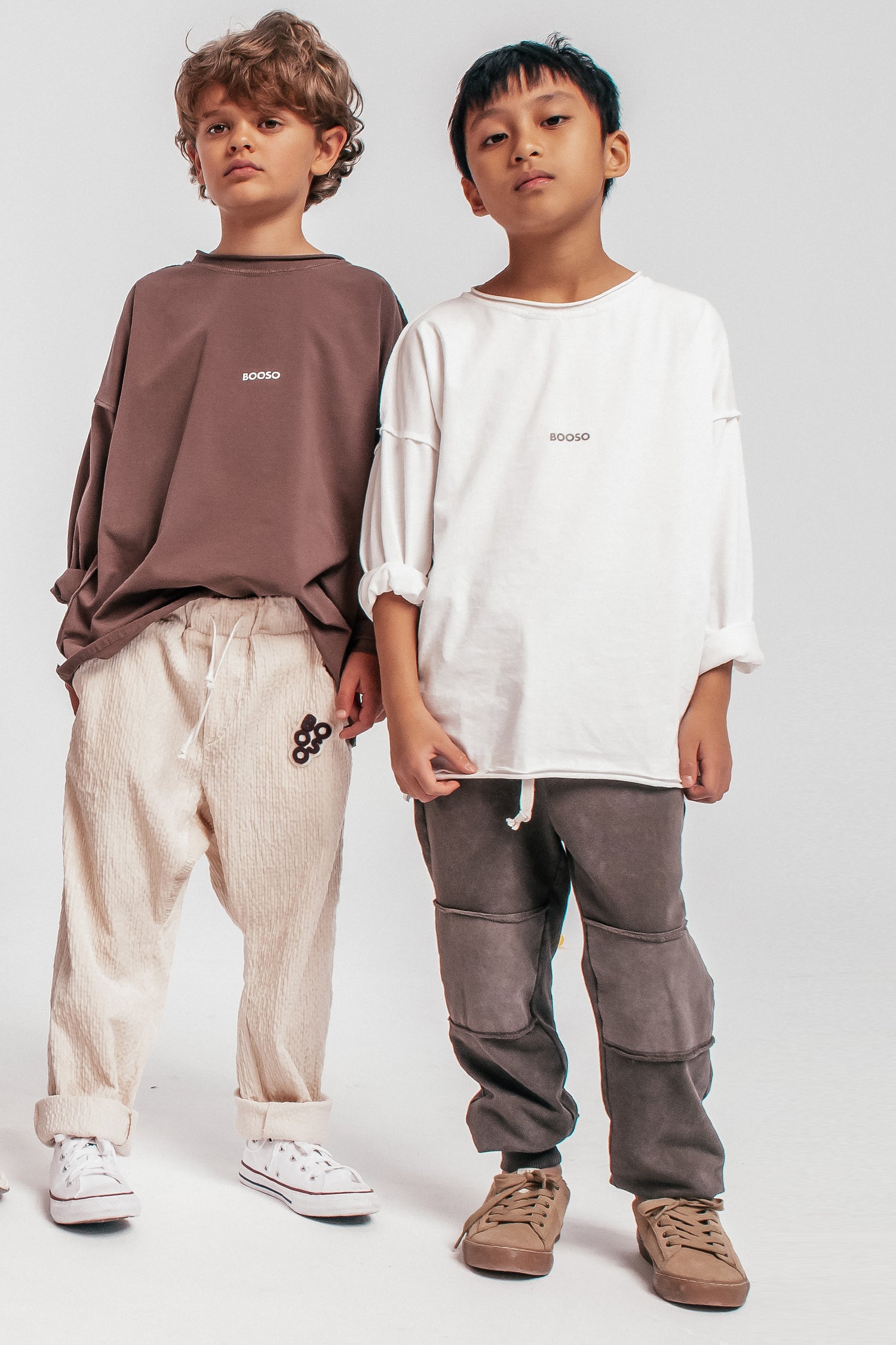 koszulka dziecięca- BOXY BOOSO LONGSLEEVE ecru