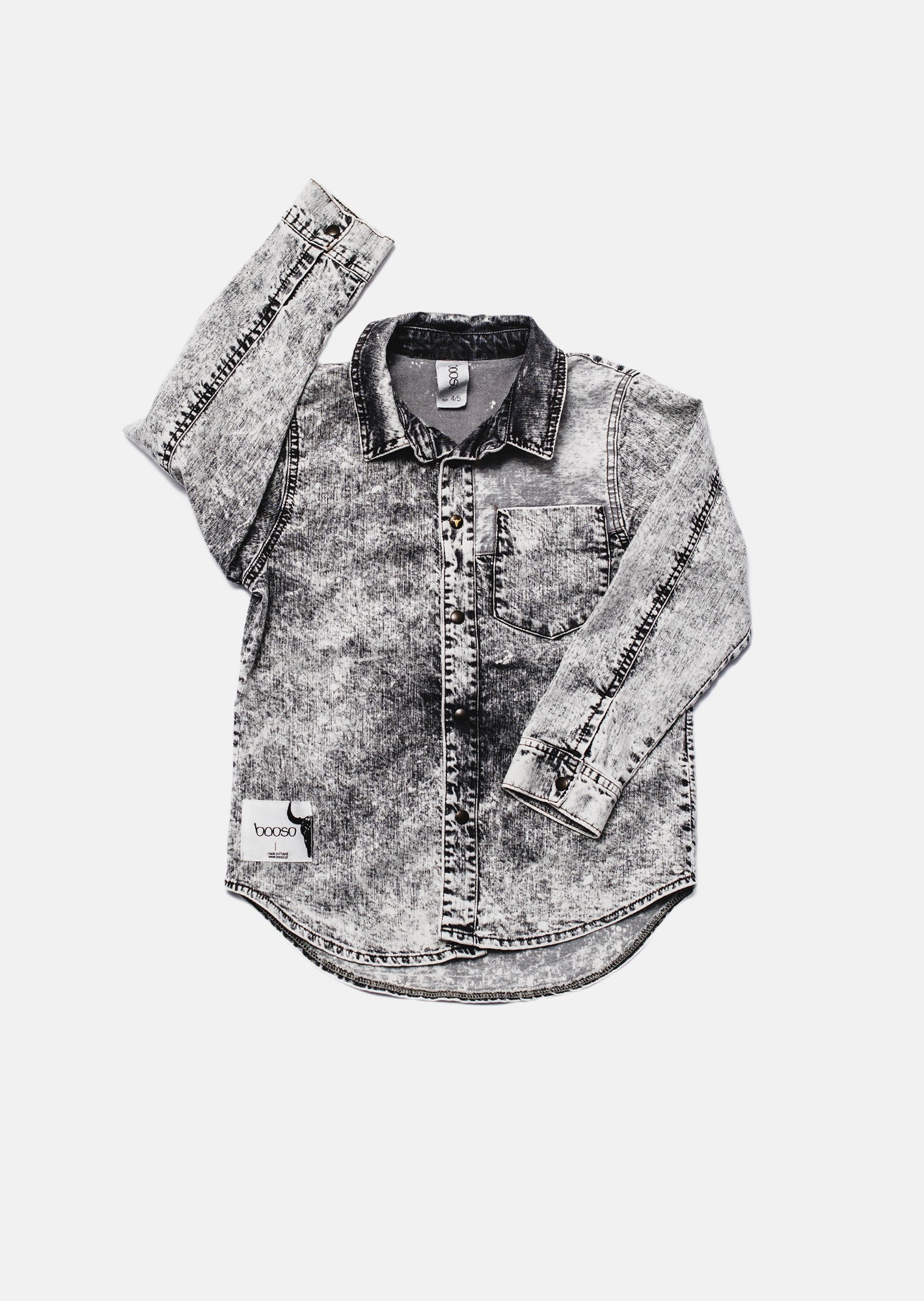 koszula dziecięca- GRAY JEANS SHIRT gray