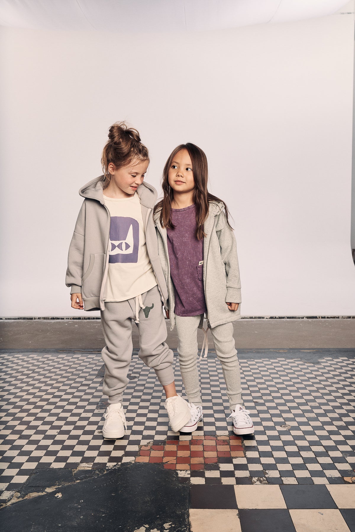 bluza dziecięca- WARM ZIP HOODIE gray