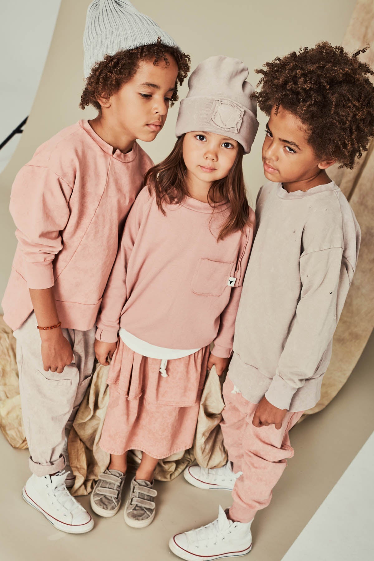 bluza dziecięca - TORN SWEATSHIRT gray