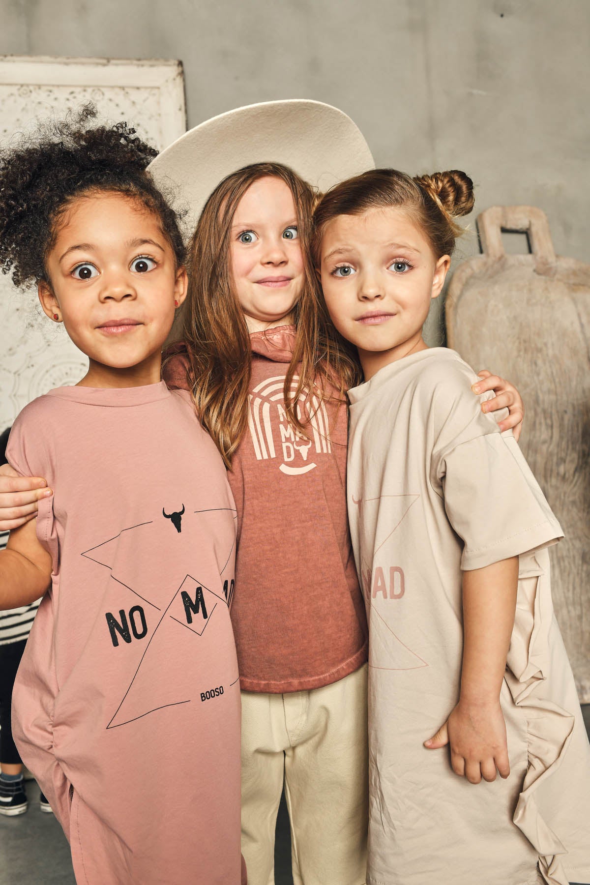koszulka dziecięca - COLLAR NOMAD TEE deep pink