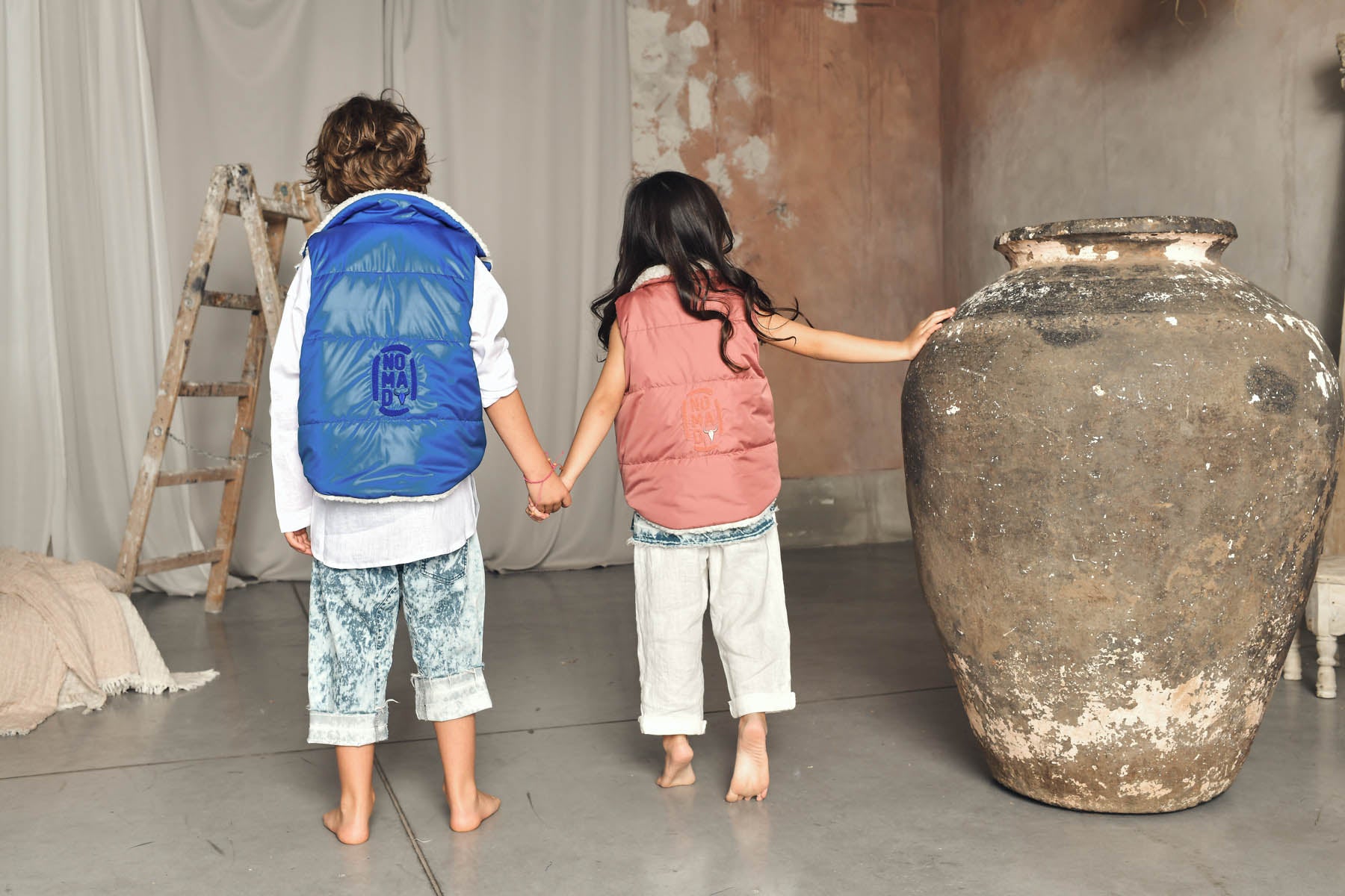 szorty dziecięce- JEANS ACID SHORTS blue
