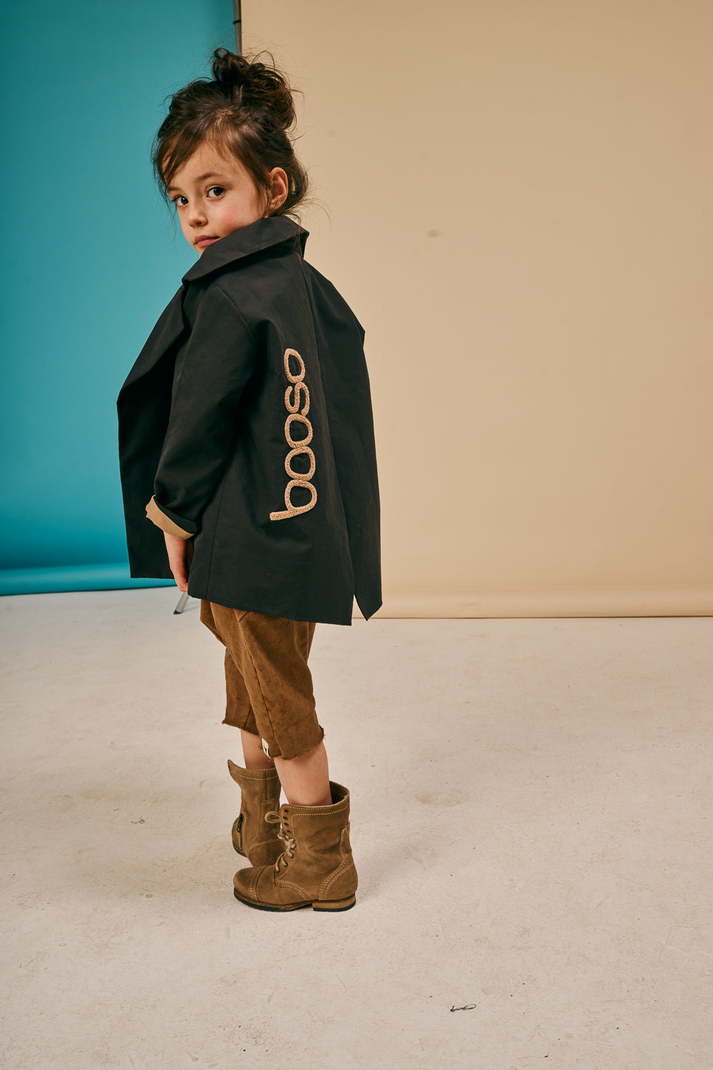 marynarka dziecięca- BLACK BOOSO JACKET