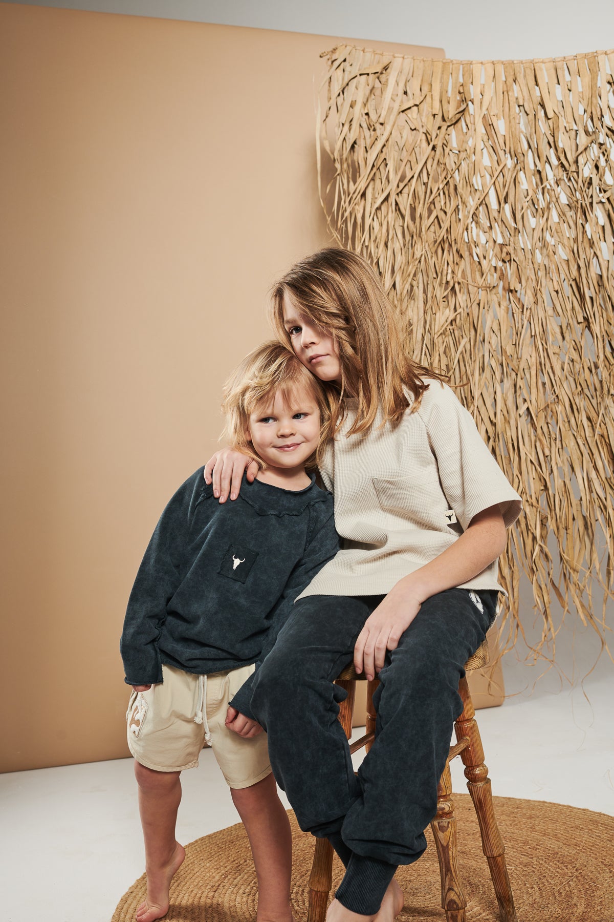 koszulka dziecięca- BEIGE WAFLE TEE beige