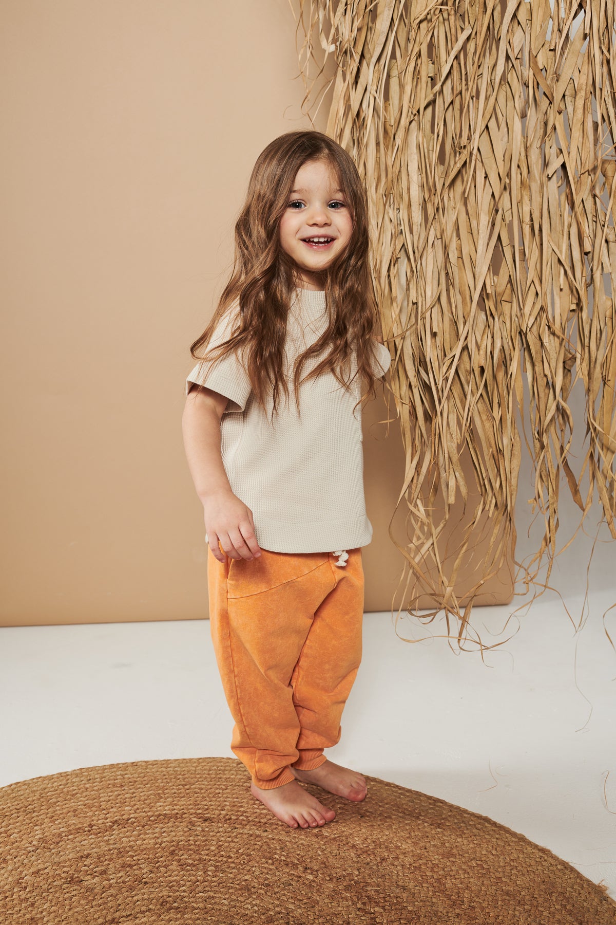 koszulka dziecięca- BEIGE WAFLE TEE beige