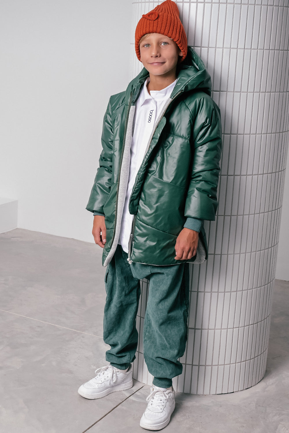 kurtka dziecięca- GREEN COAT green