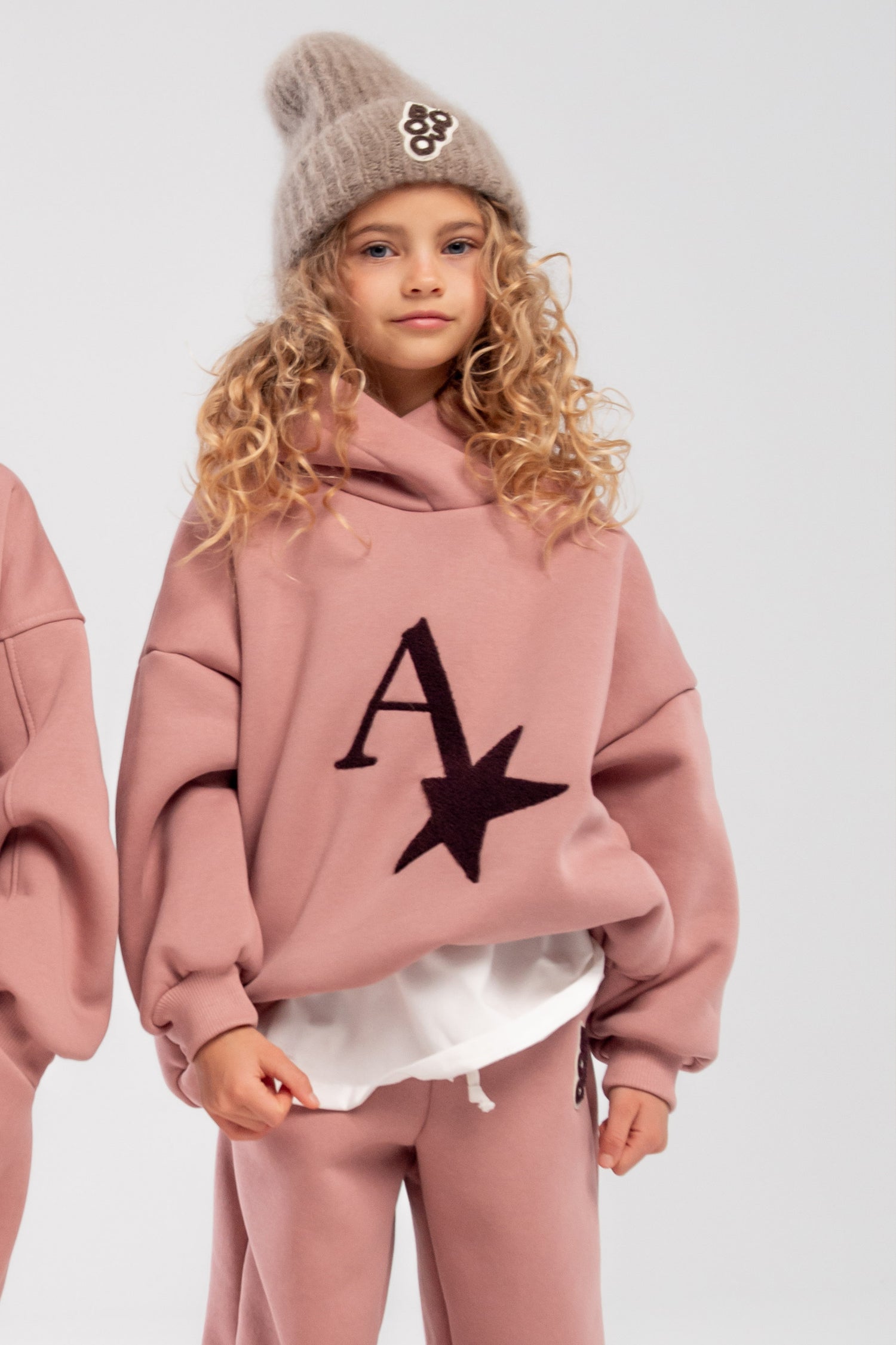 bluza dziecięca- WIDE PINK HOODIE