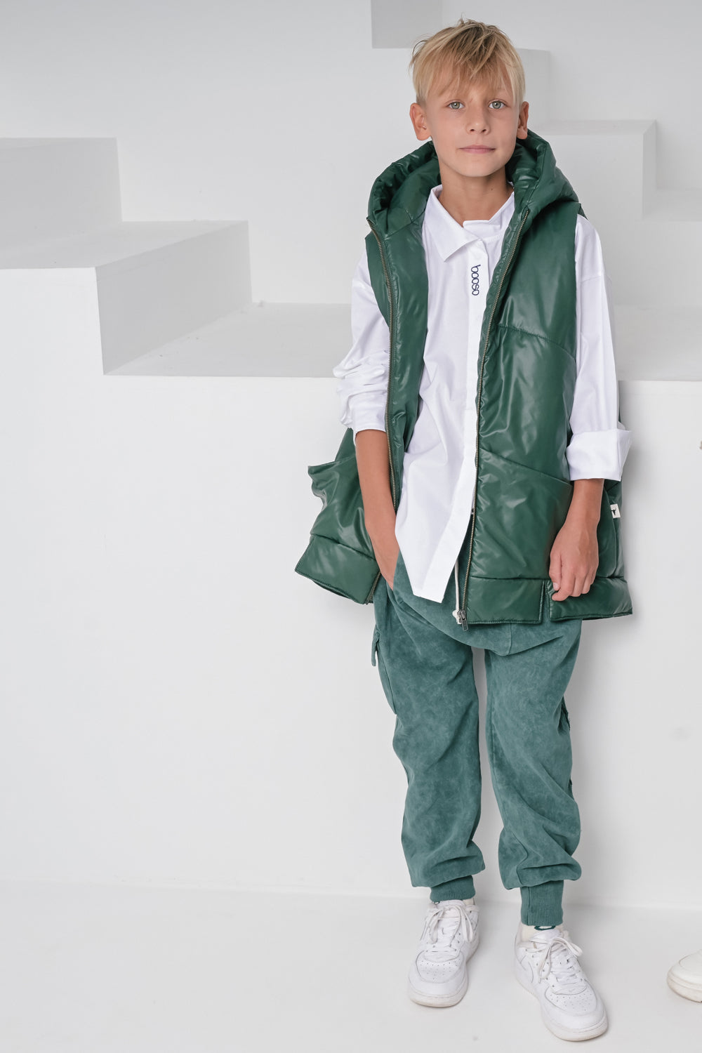 kamizelka dziecięca- VEST dark green