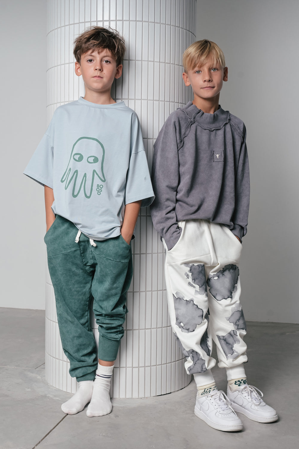 bluza dziecięca- ACID STEEL SWEATSHIRT steel