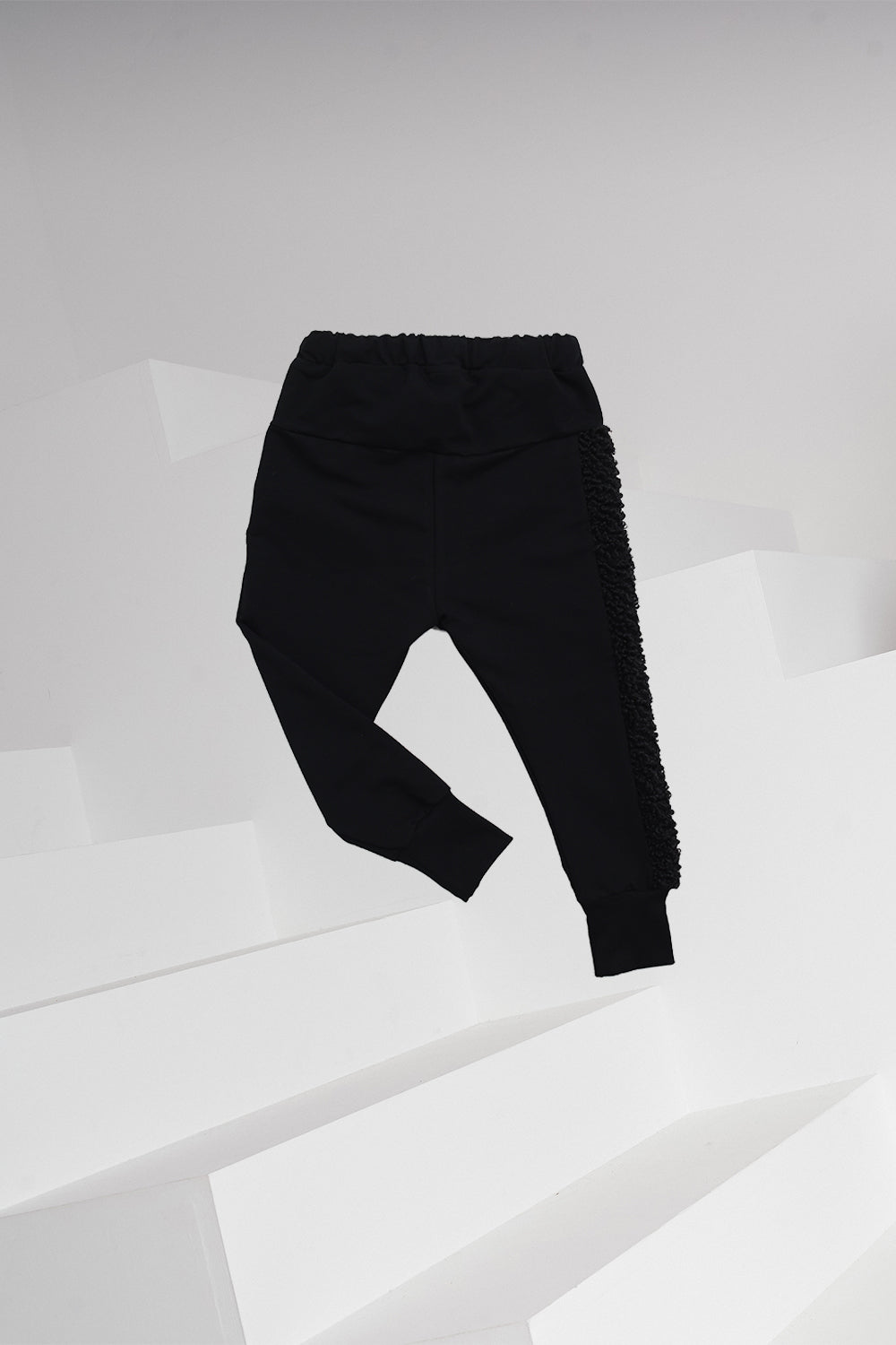 spodnie dziecięce - BLACK PANTS TEDDY black