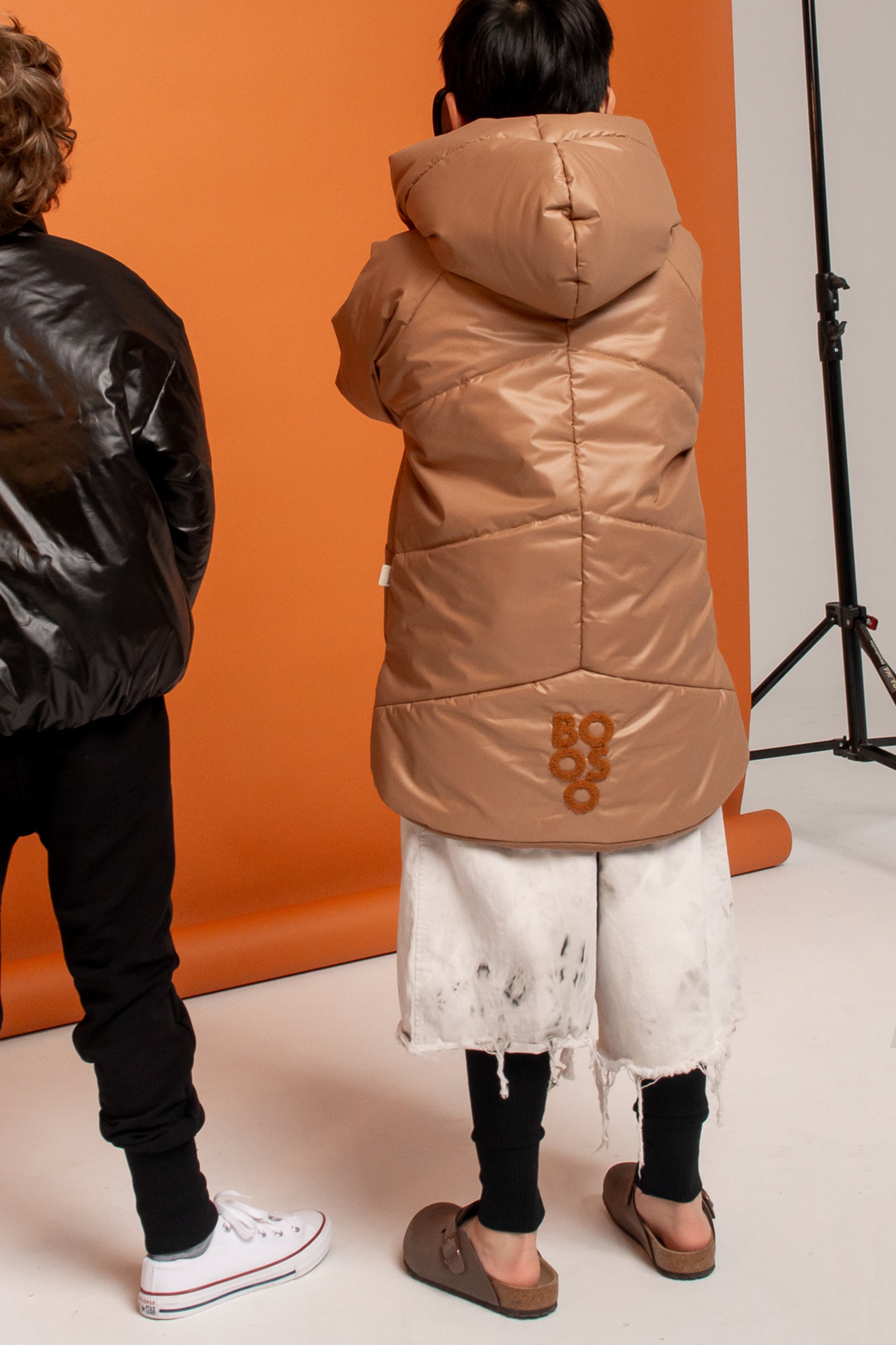 kurtka dziecięca- CAMEL ZIP COAT