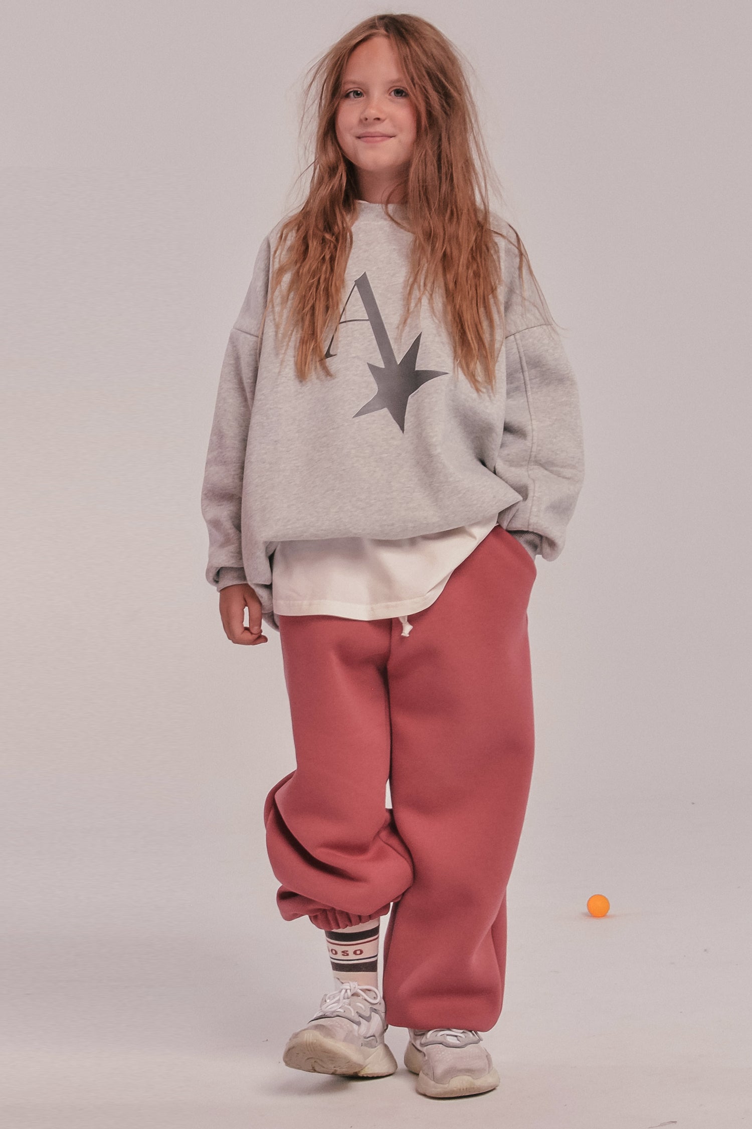 bluza dziecięca- SIMPLE APRES SWEATSHIRT gray marl