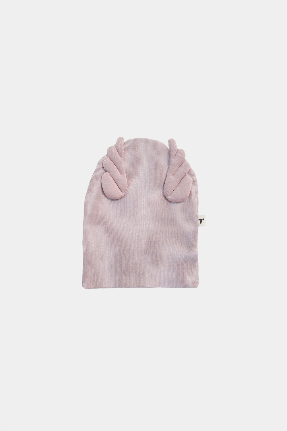 czapka dziecięca- RIBBING BEANIE WINGS double dusty pink