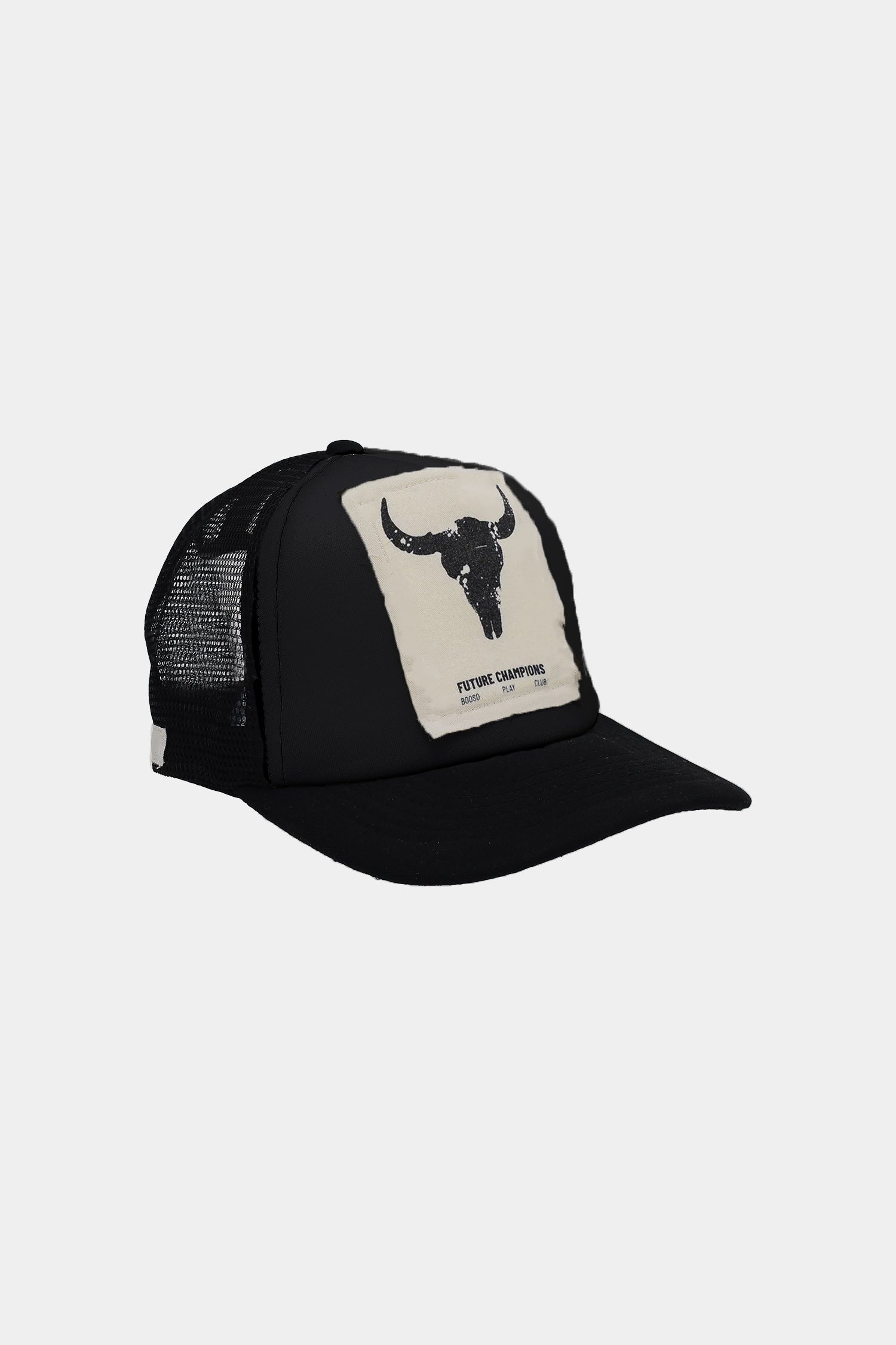 czapka dziecięca- BLACK TRUCKER CAP all black