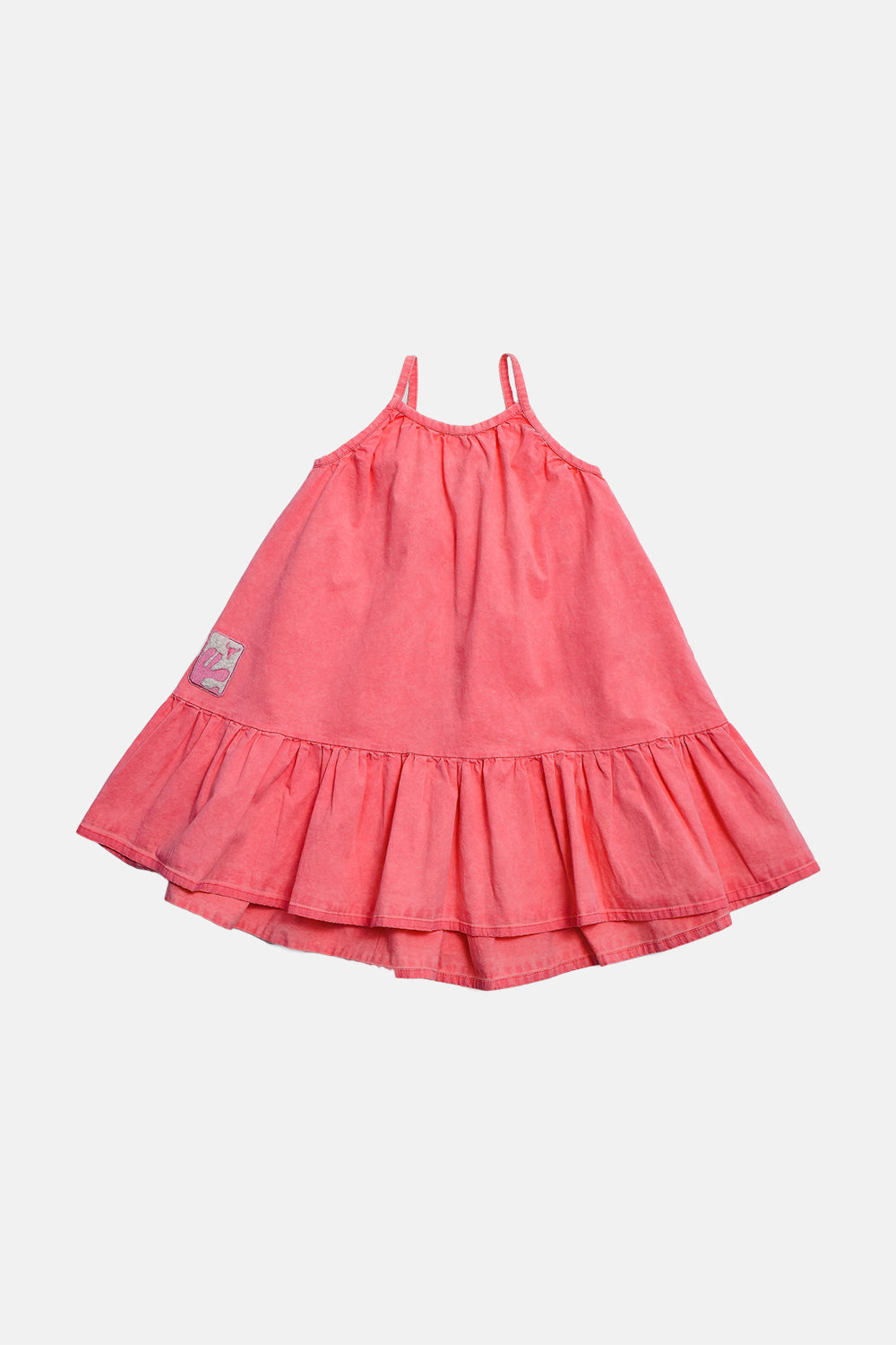 sukienka dziecięca- WAVE LONG DRESS ACID pink