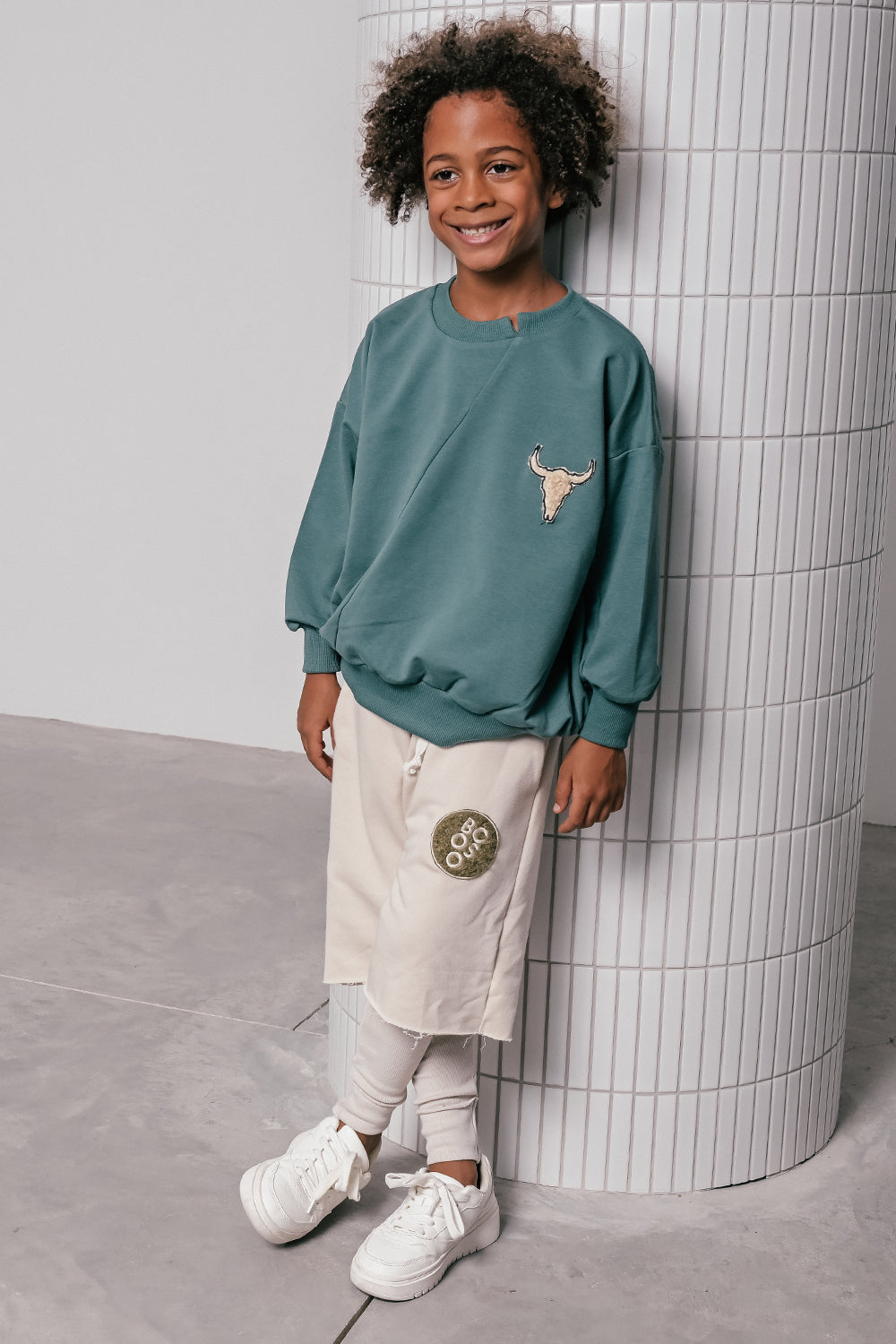 bluza dziecięca- BISON SWEATSHIRT green