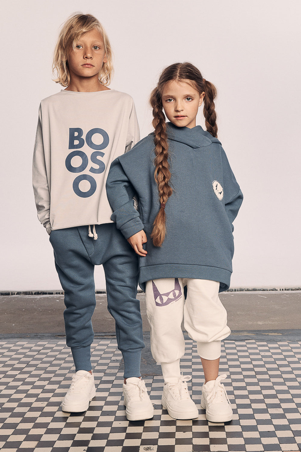 bluza dziecięca- WARM HOODIE blue