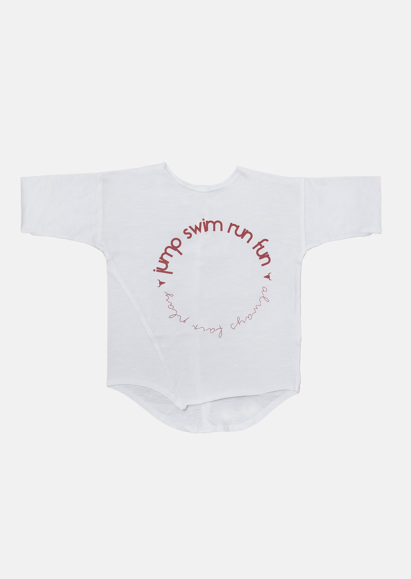 koszulka dziecięca- SIMPLE JUMP TEE white/red