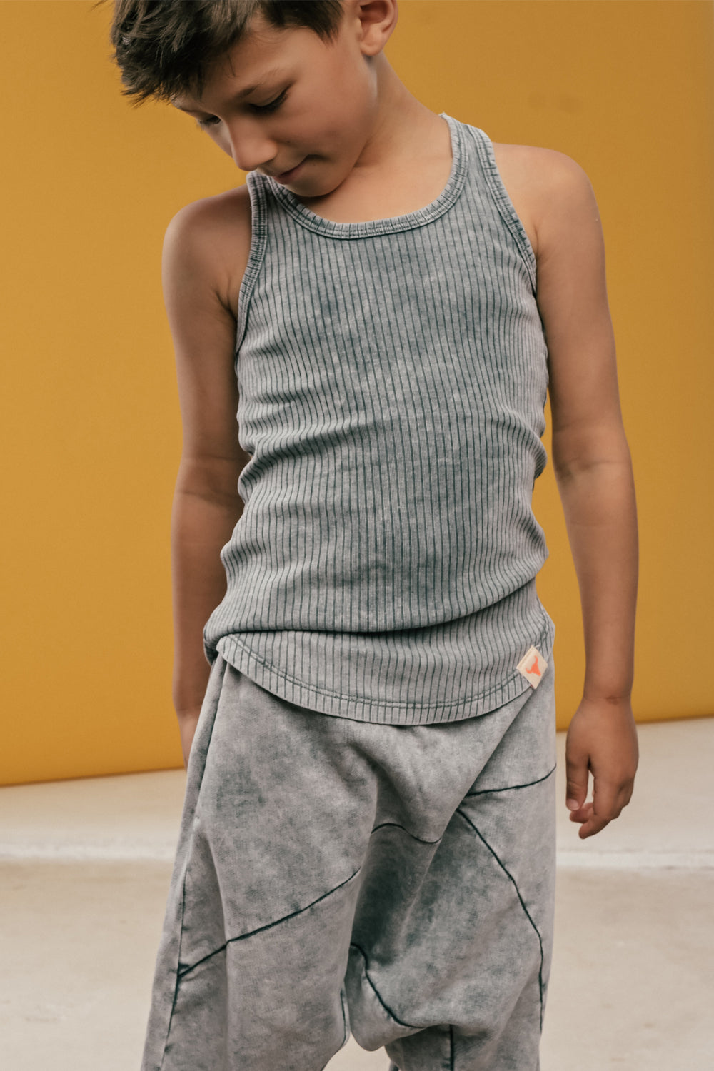 koszulka dziecięca- RIBB ACID TOP graphite