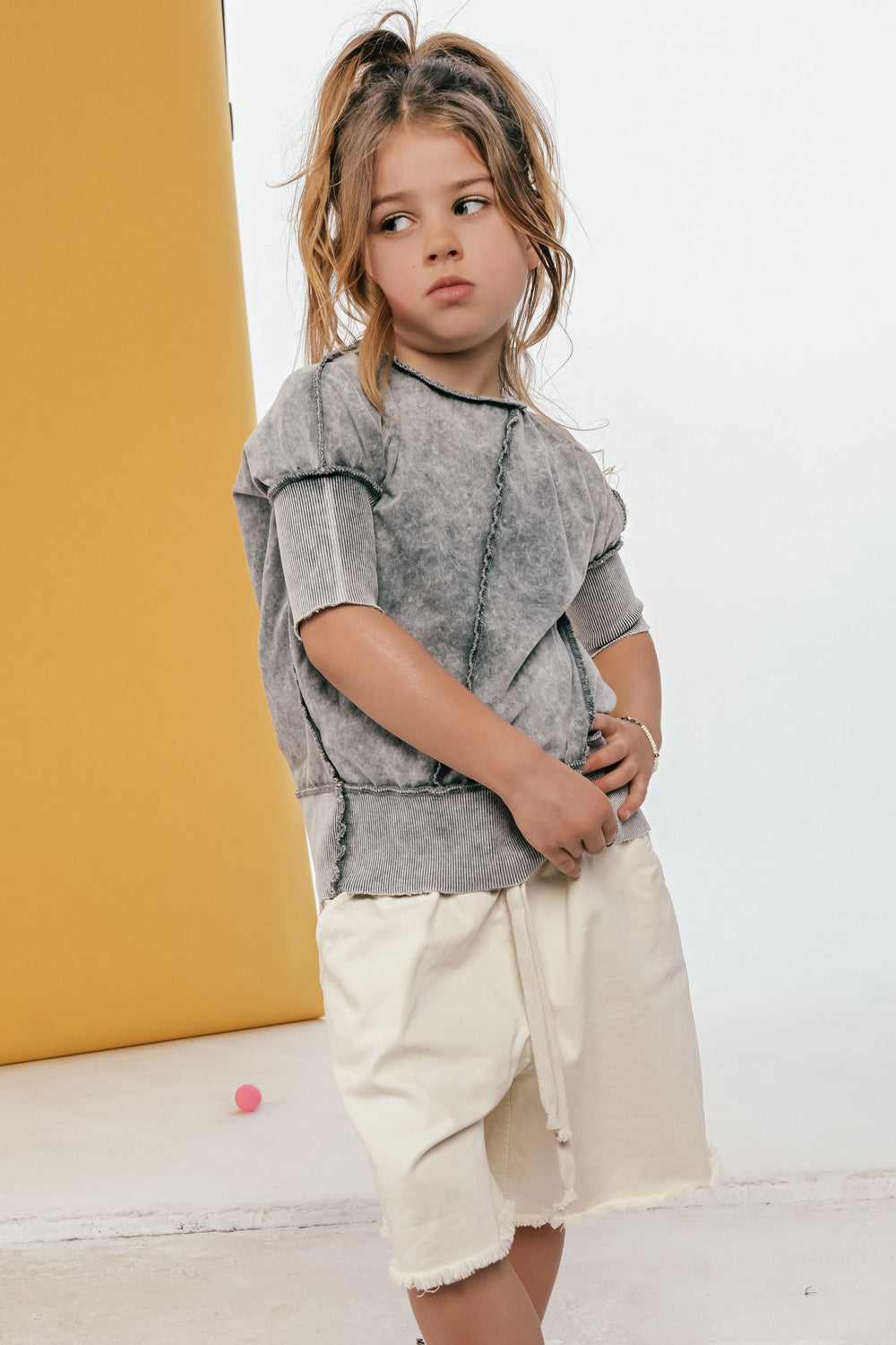 koszulka dziecięca- ACID WELT TEE light gray