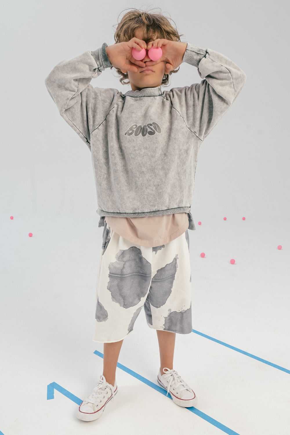 bluza dziecięca- SWEATSHIRT BOOSO acid graphite