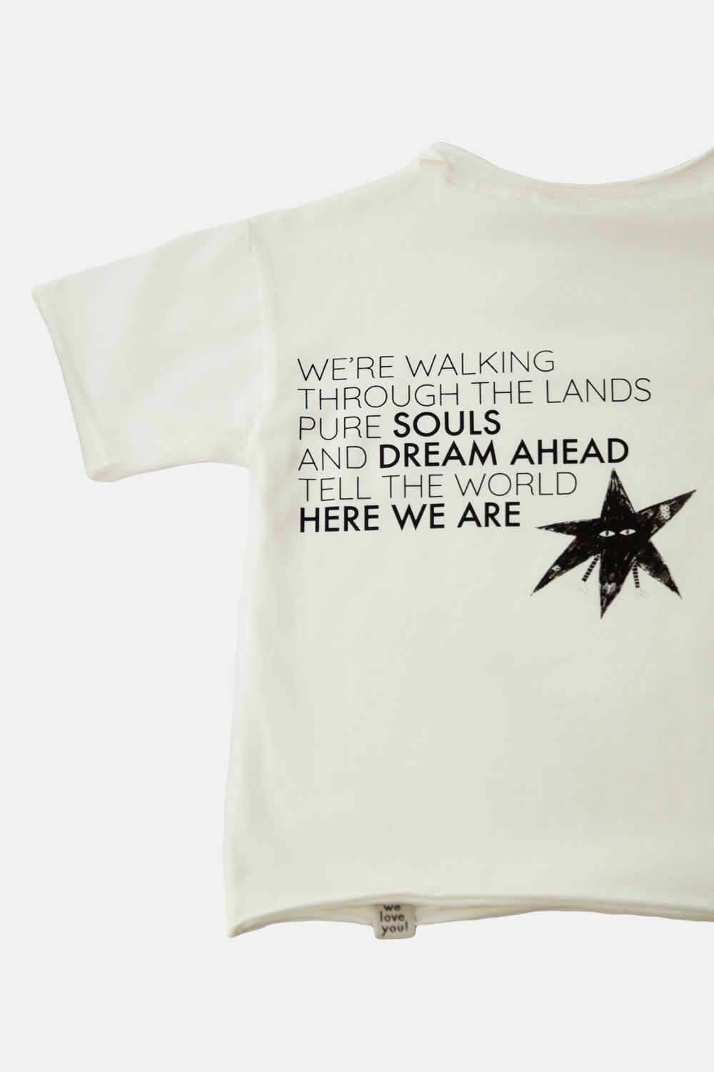 koszulka dziecięca - OVERSIZE BACK TEE white/black