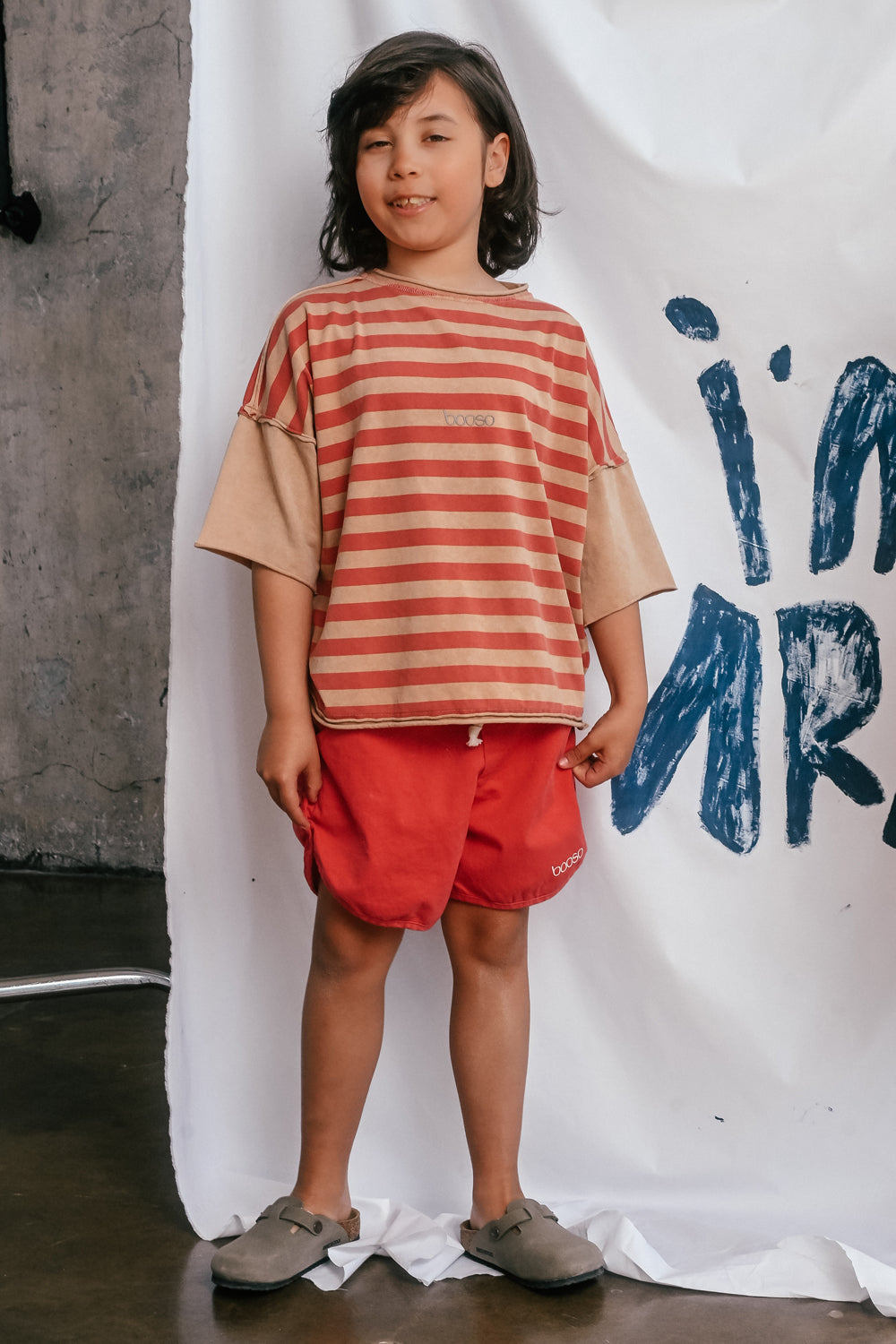 szorty dziecięce- SAND SHORTS red