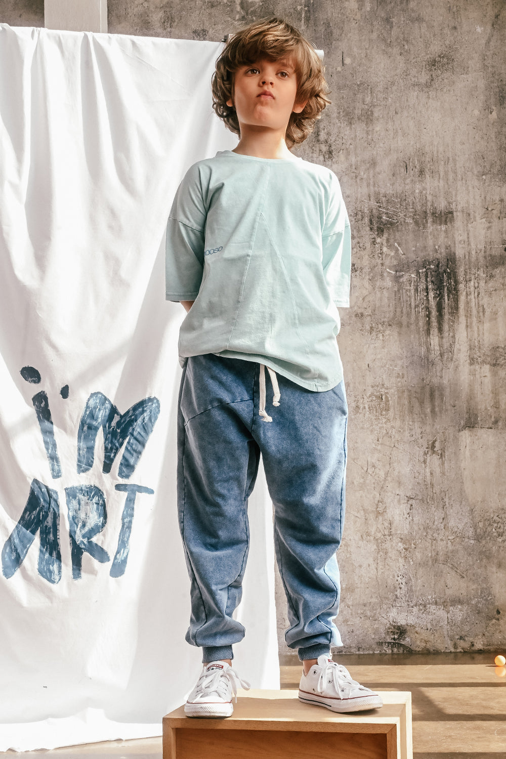 spodnie dziecięce- SHAPE PANTS BLUE