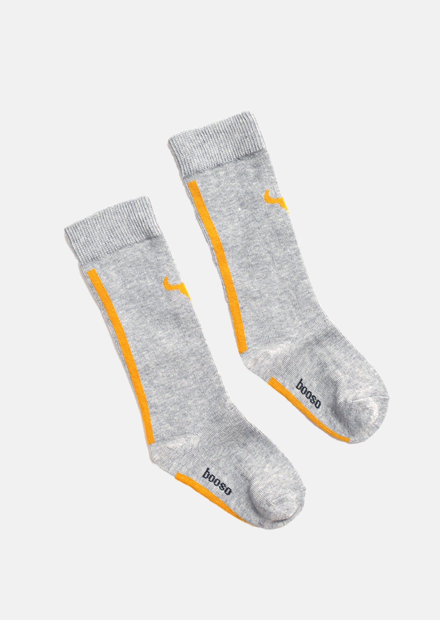 skarpety dziecięce - BISON SOCKS gray marl/mustard