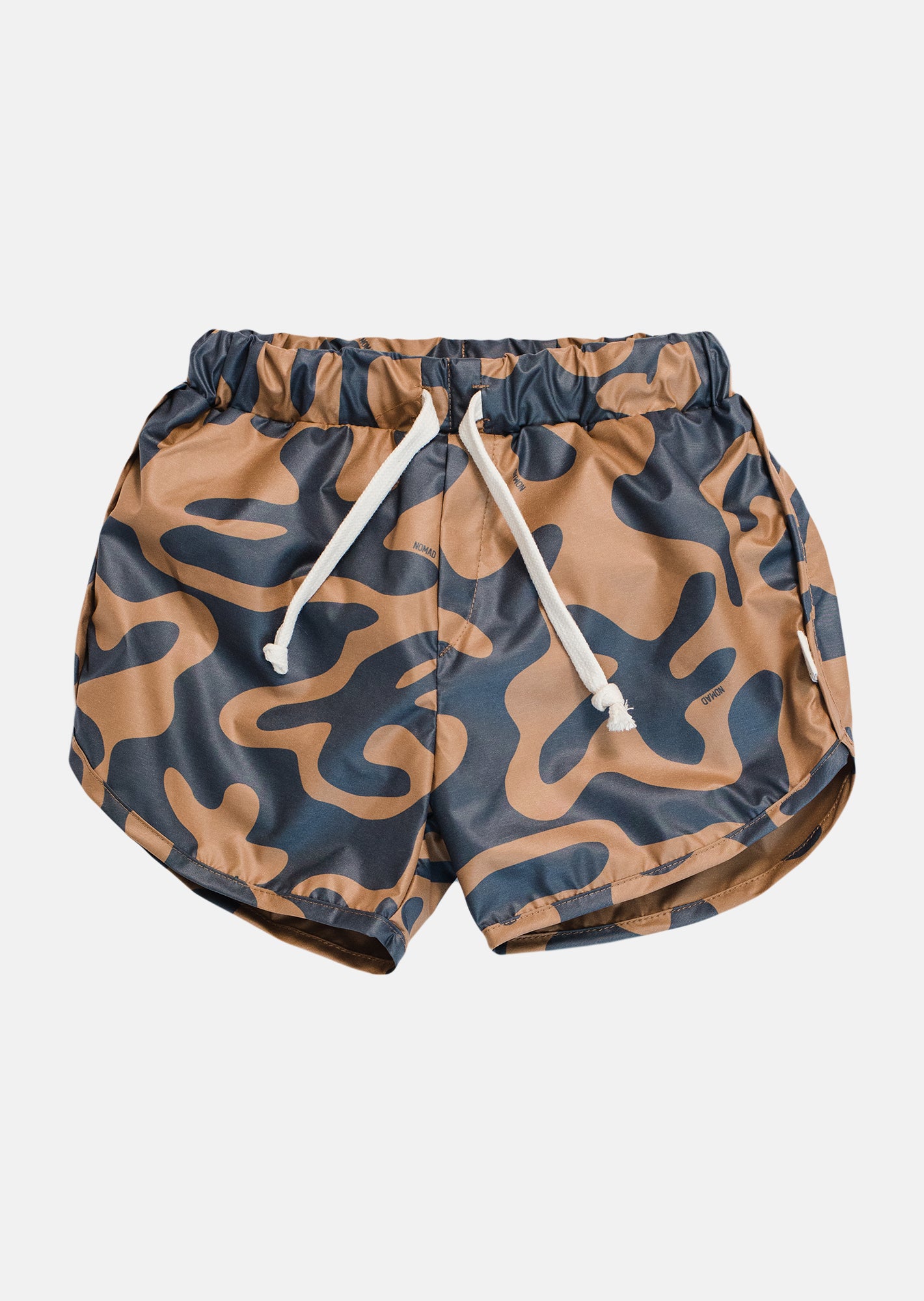 szorty dziecięce - SWIM SPLASH NYLON SHORTS camel/graphite