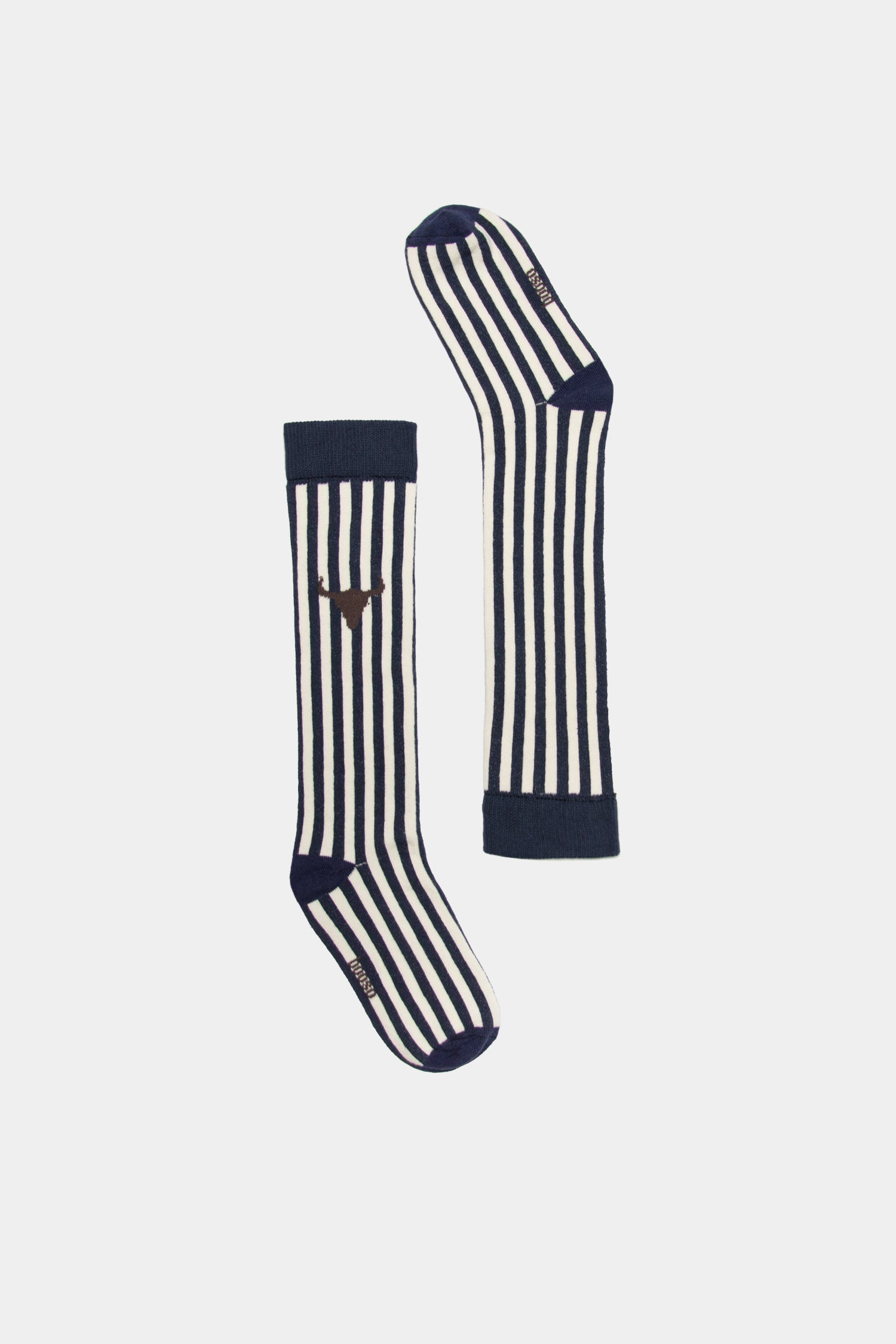 skarpetki dziecięce- STRIPED NAVY SOCKS