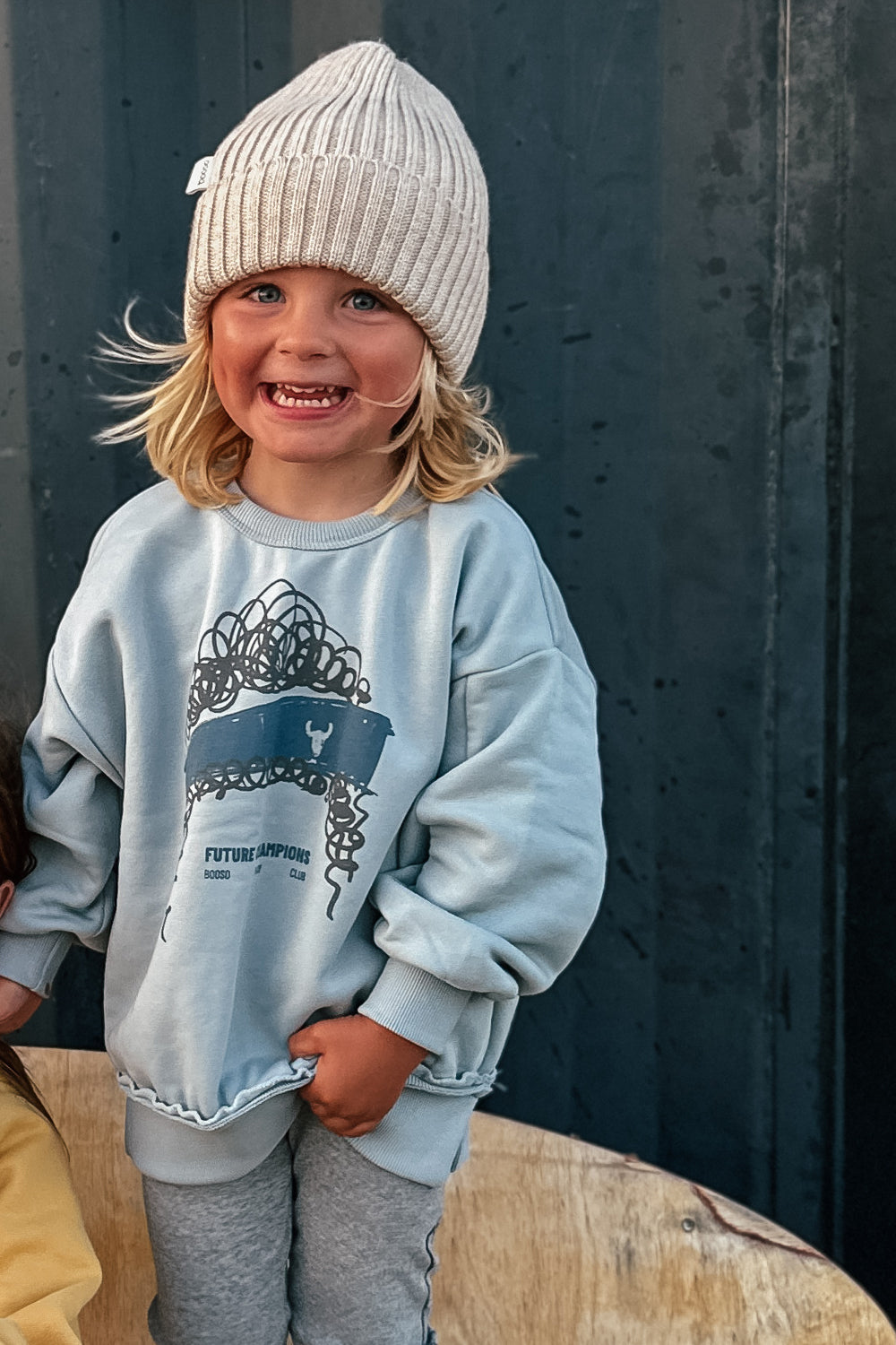 bluza dziecięca- LIGHT BLUE HAIR SWEATSHIRT