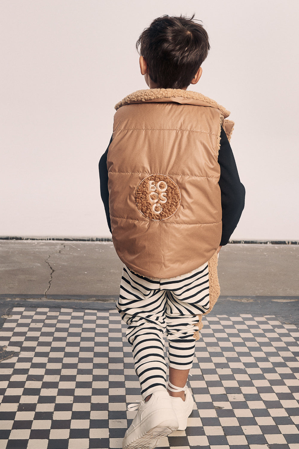 kamizelka dziecięca - TEDDY VEST camel