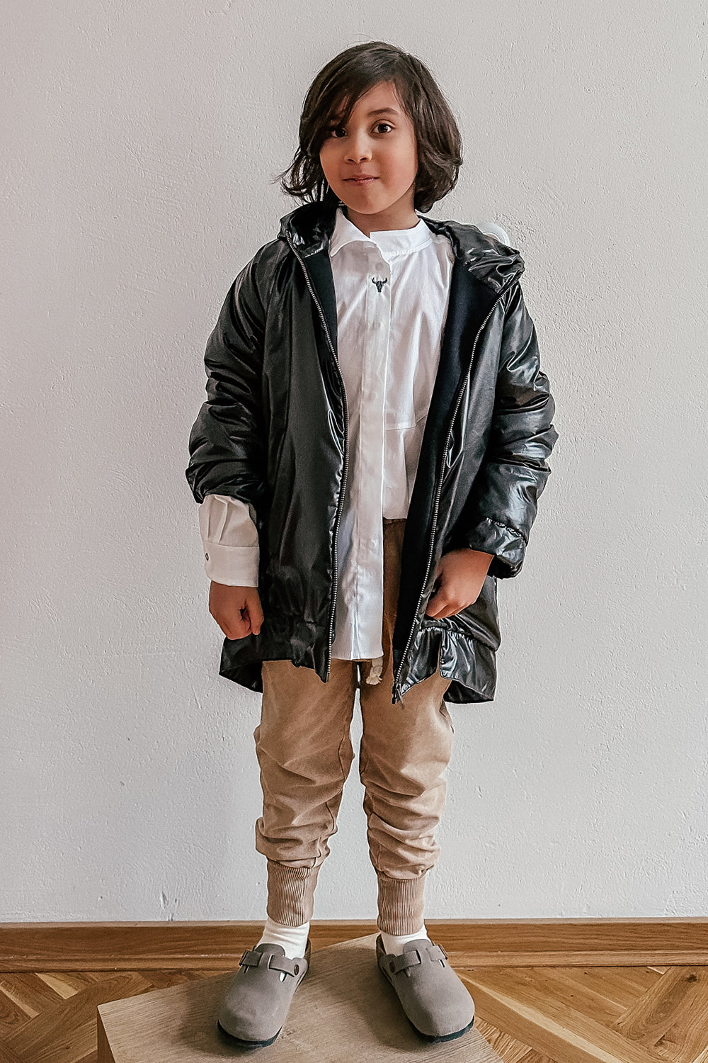 wiosenna kurtka dziecięca- FLASH COAT black